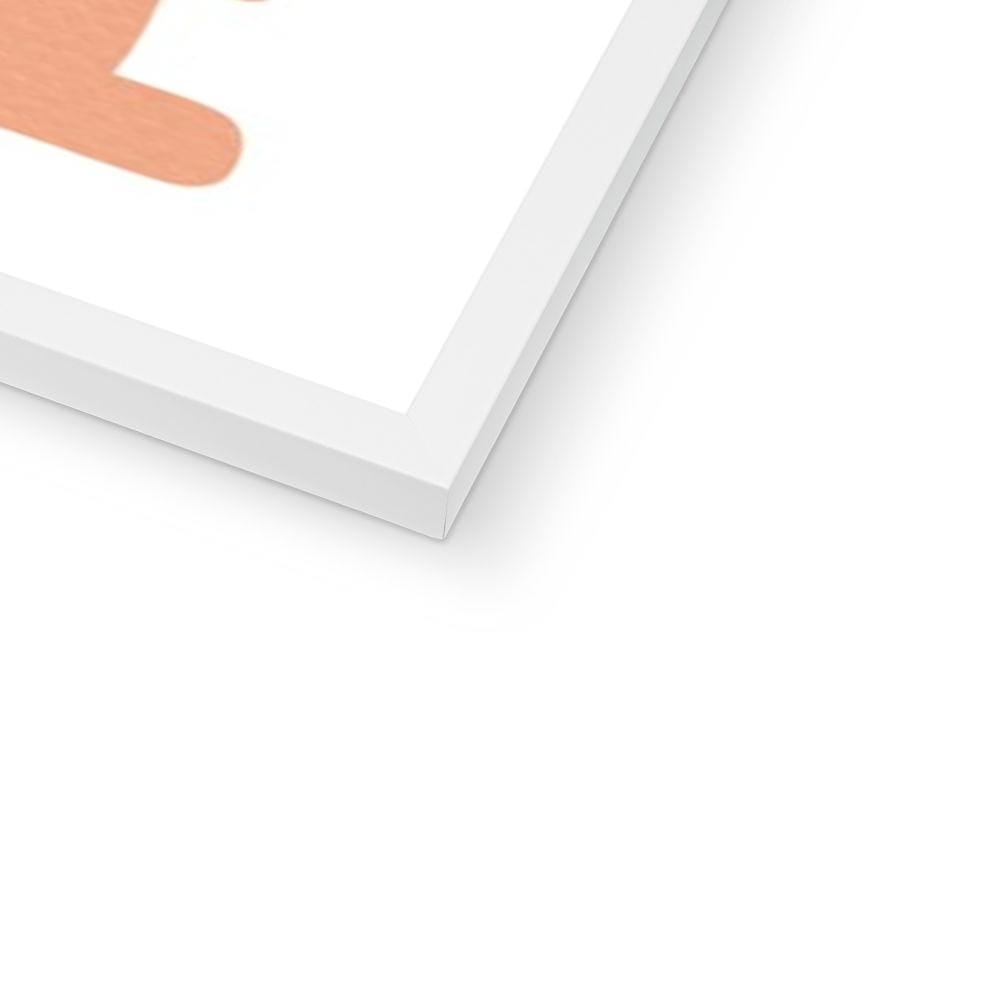 You Are My Sunshine - Blush & Green | Framed Print