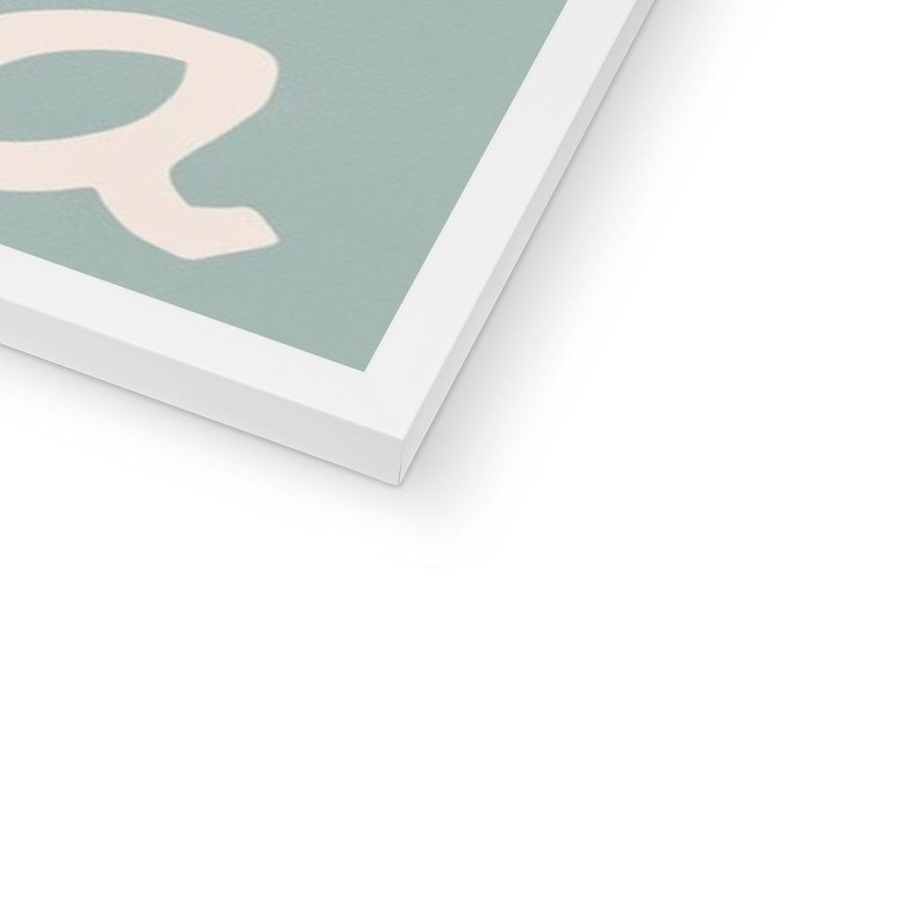 You, Me & The Sea - Quote | Framed Print