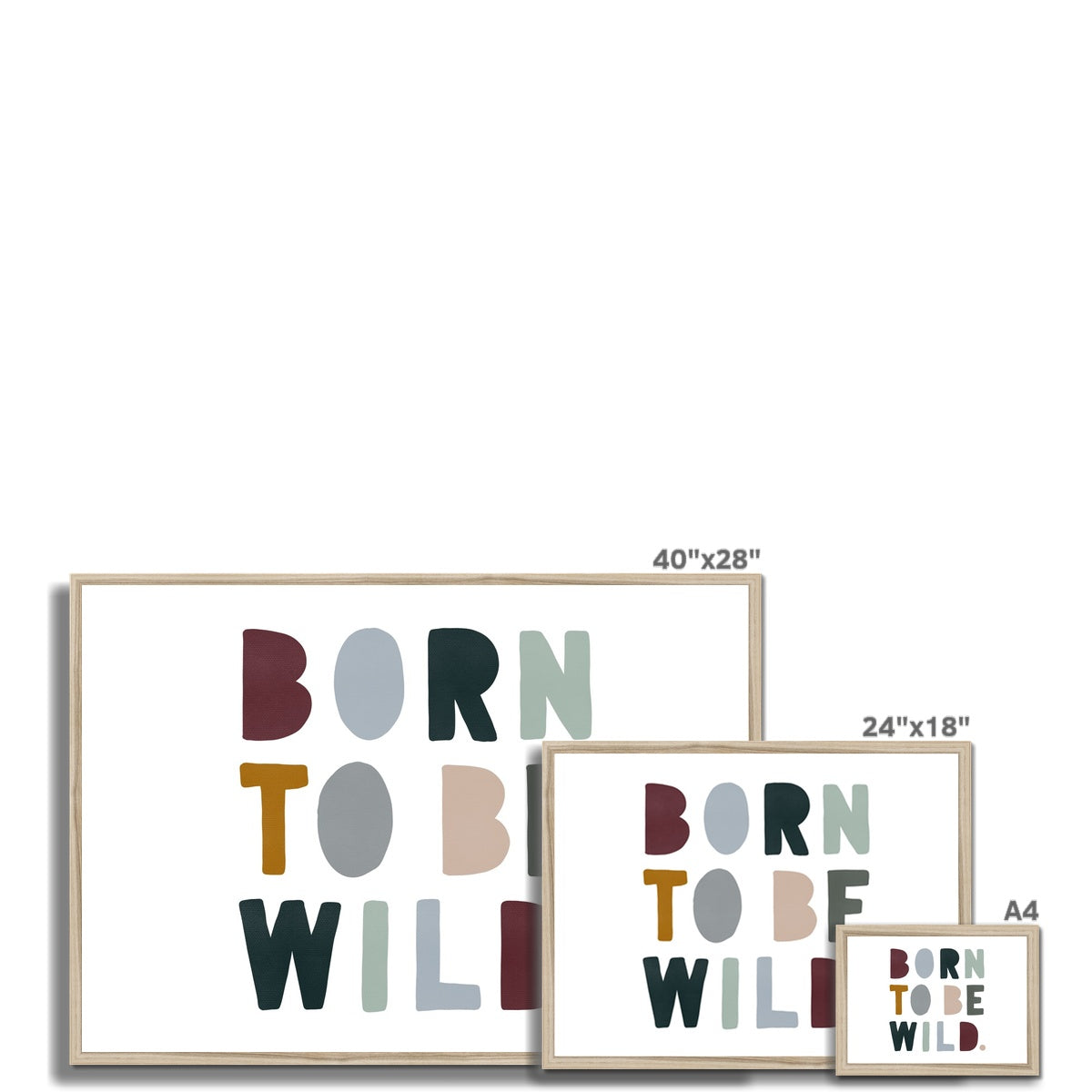Born to be Wild Print - Woodland Landscape | Framed Print