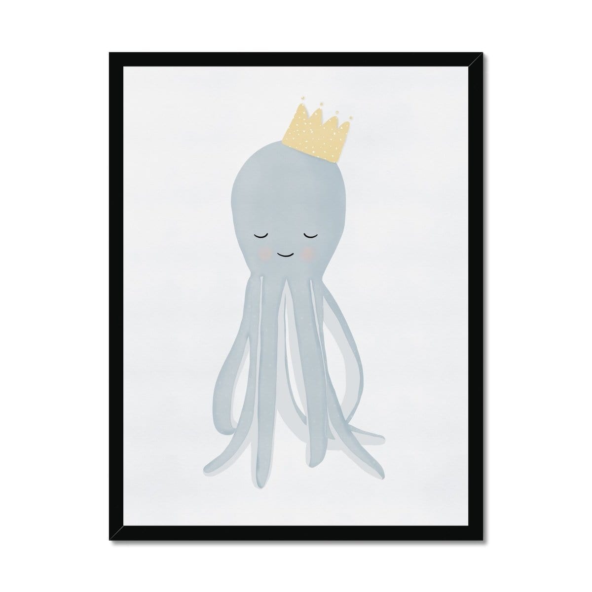Octopus - Crown | Framed Print