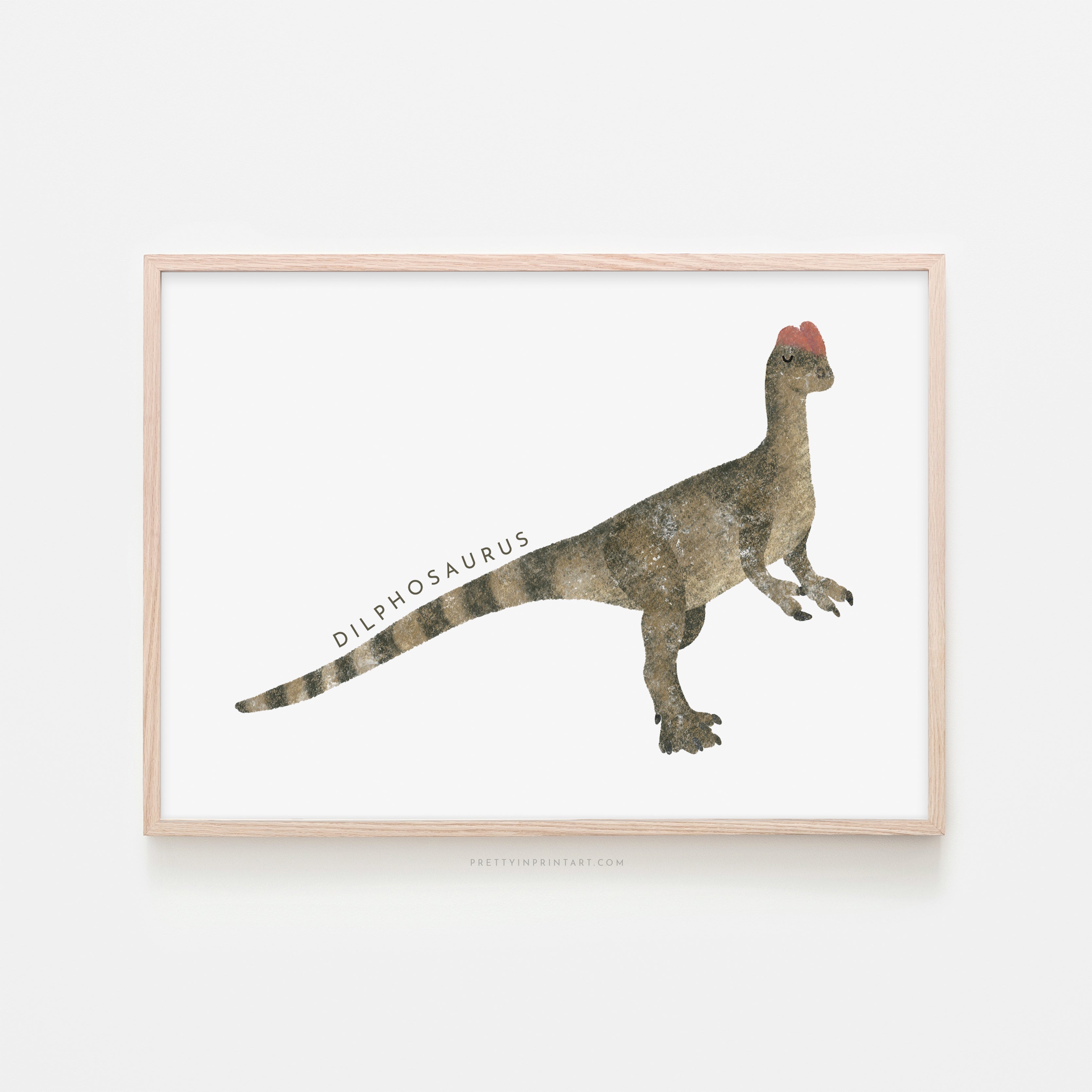 Dinosaur Art - Dilophosaurus | Framed Print