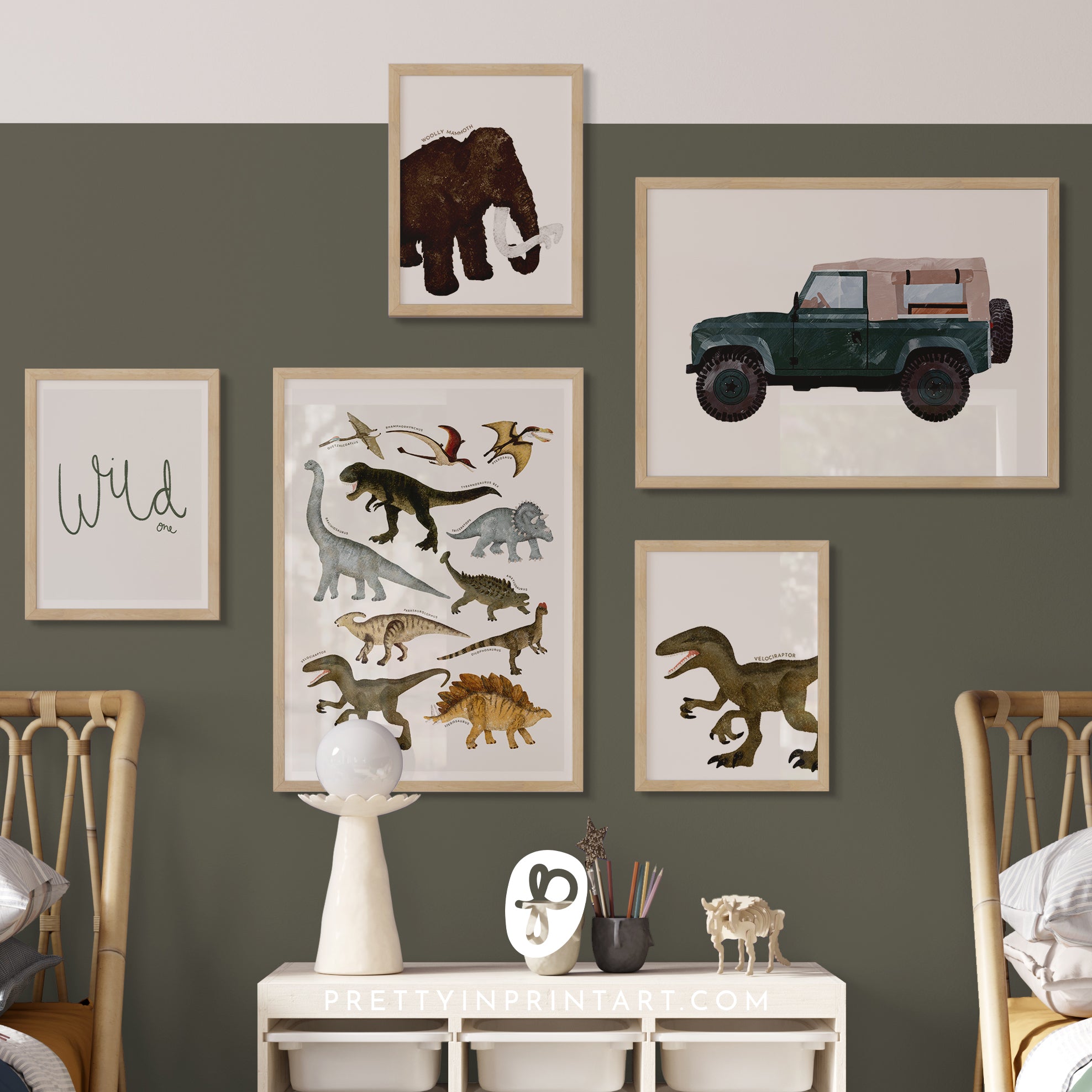 Dinosaur Educational Chart | Framed Print