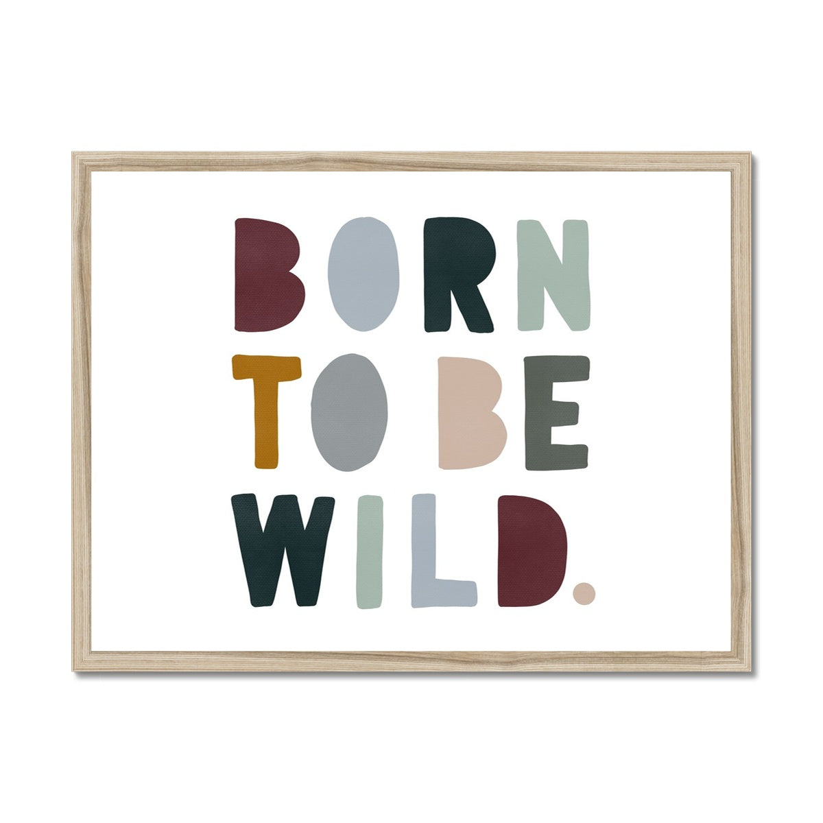 Born to be Wild Print - Woodland Landscape | Framed Print