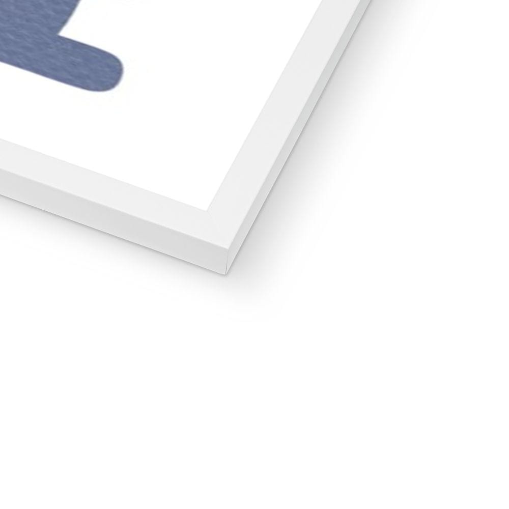 You Are My Sunshine - Navy & Blues | Framed Print