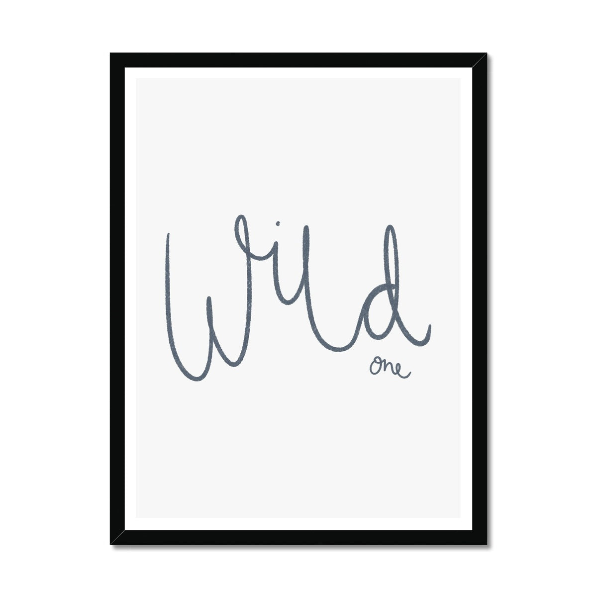 Wild One - Navy | Framed Print