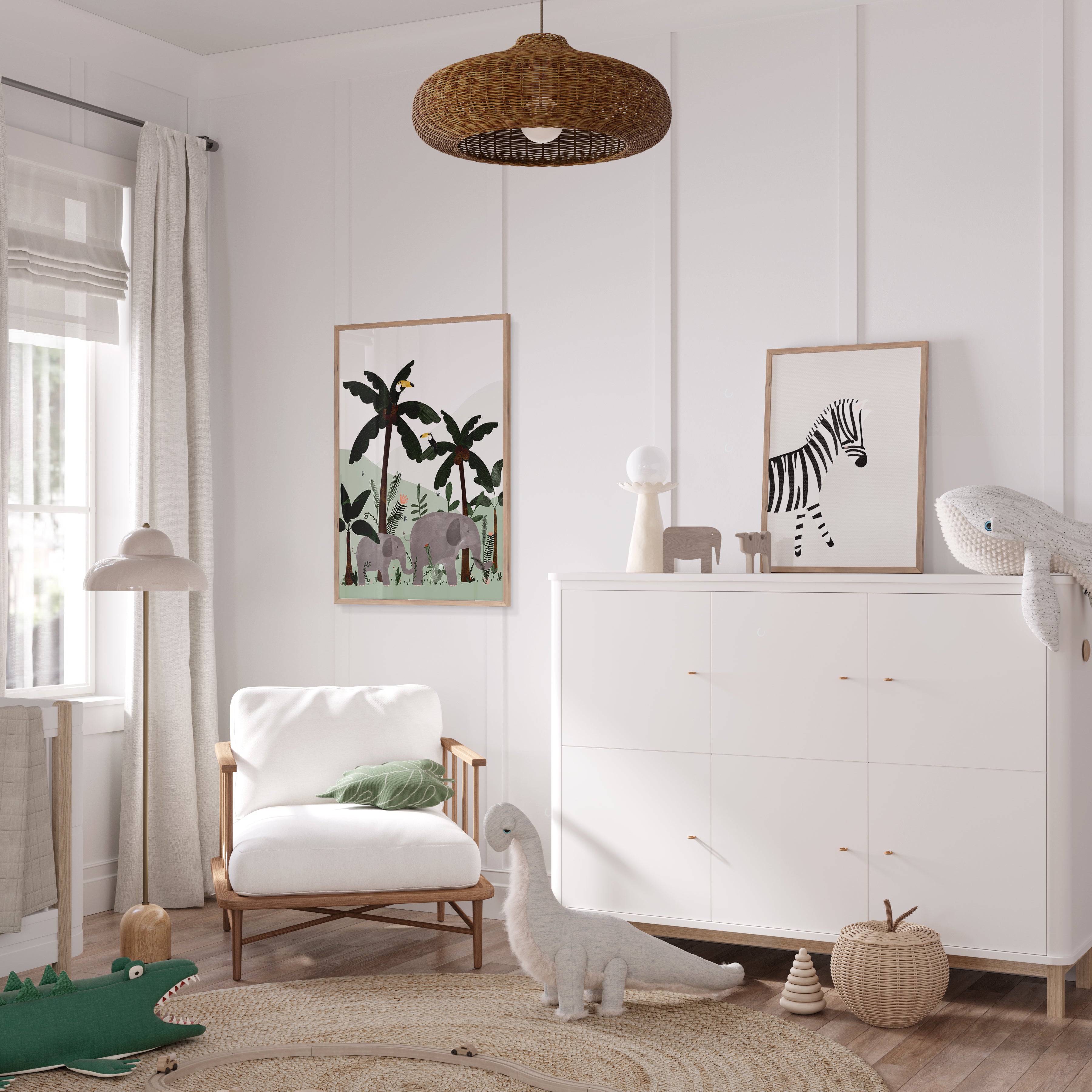 Zebra - Nursery Art |  Unframed