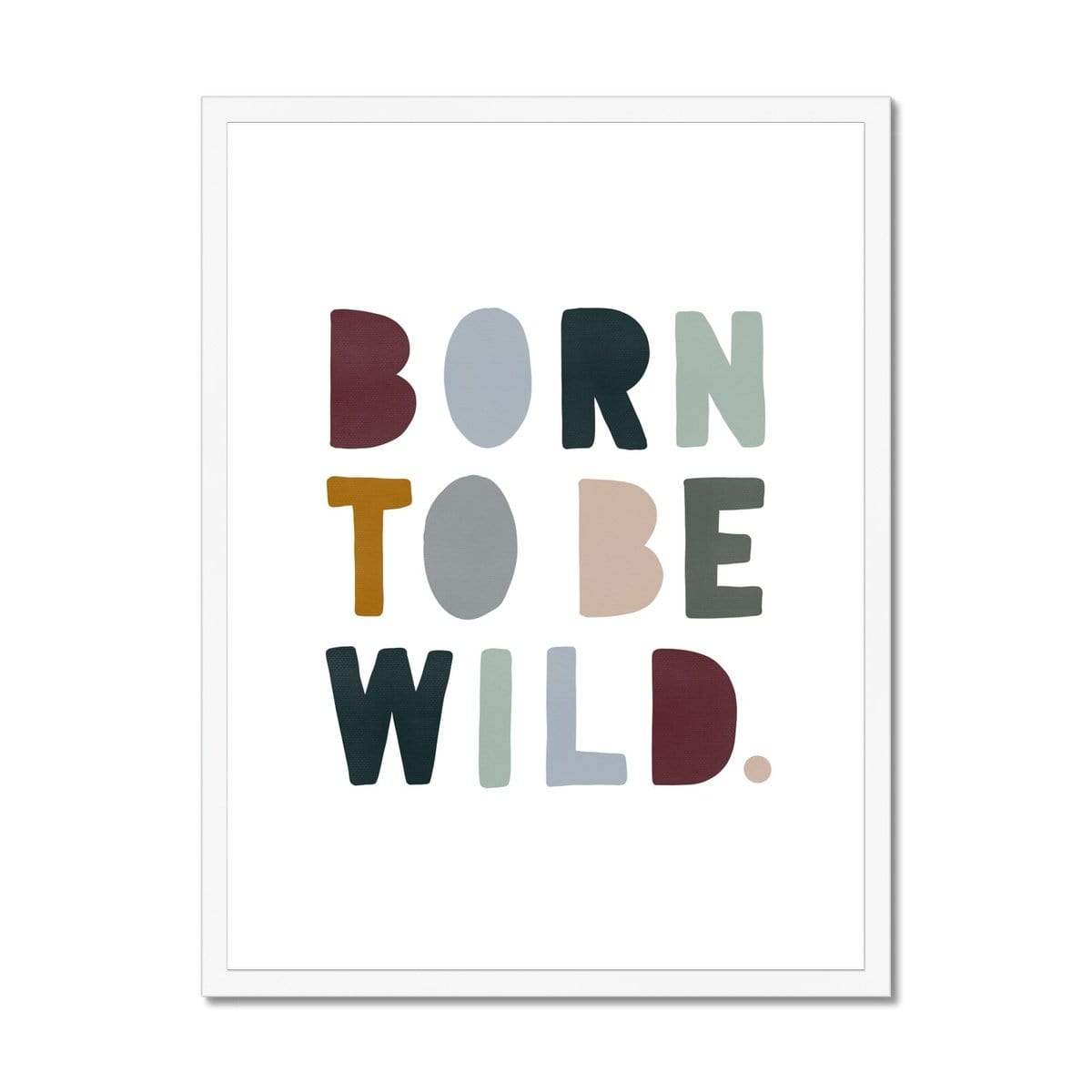 Born To Be Wild Print - Woodland | Framed Print