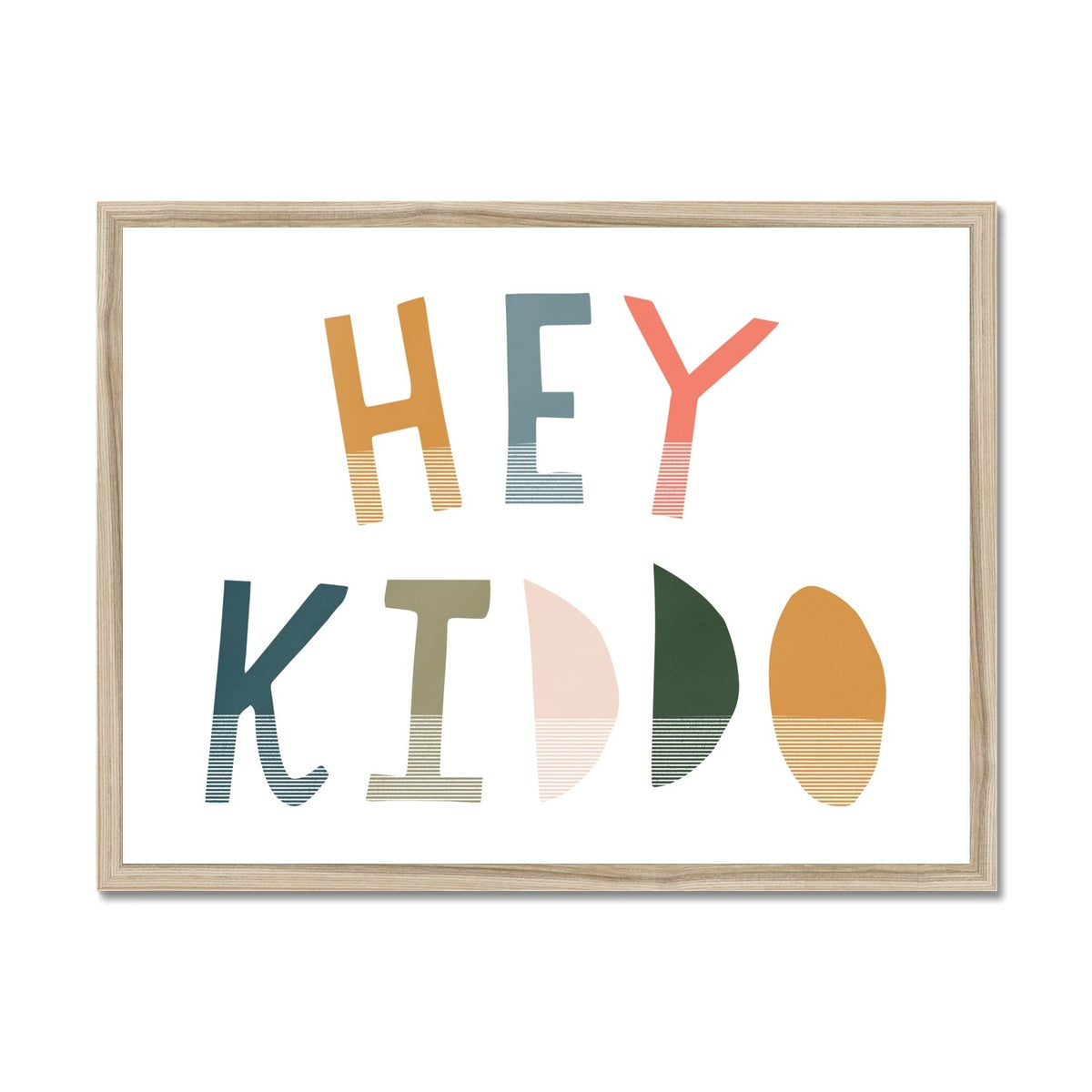 Hey Kiddo - Space (Landscape) | Framed Print