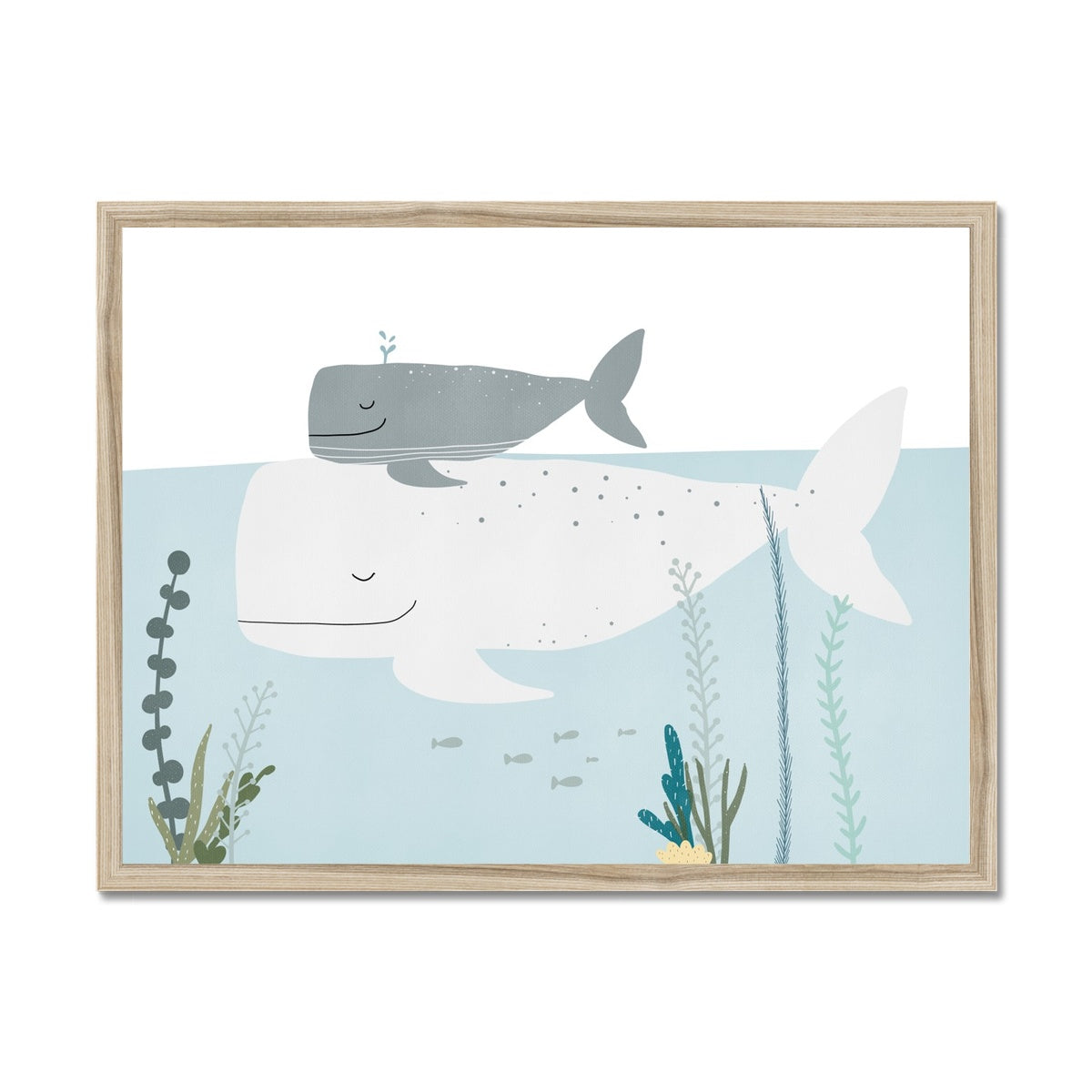 Big Whale, Little Whale | Framed Print