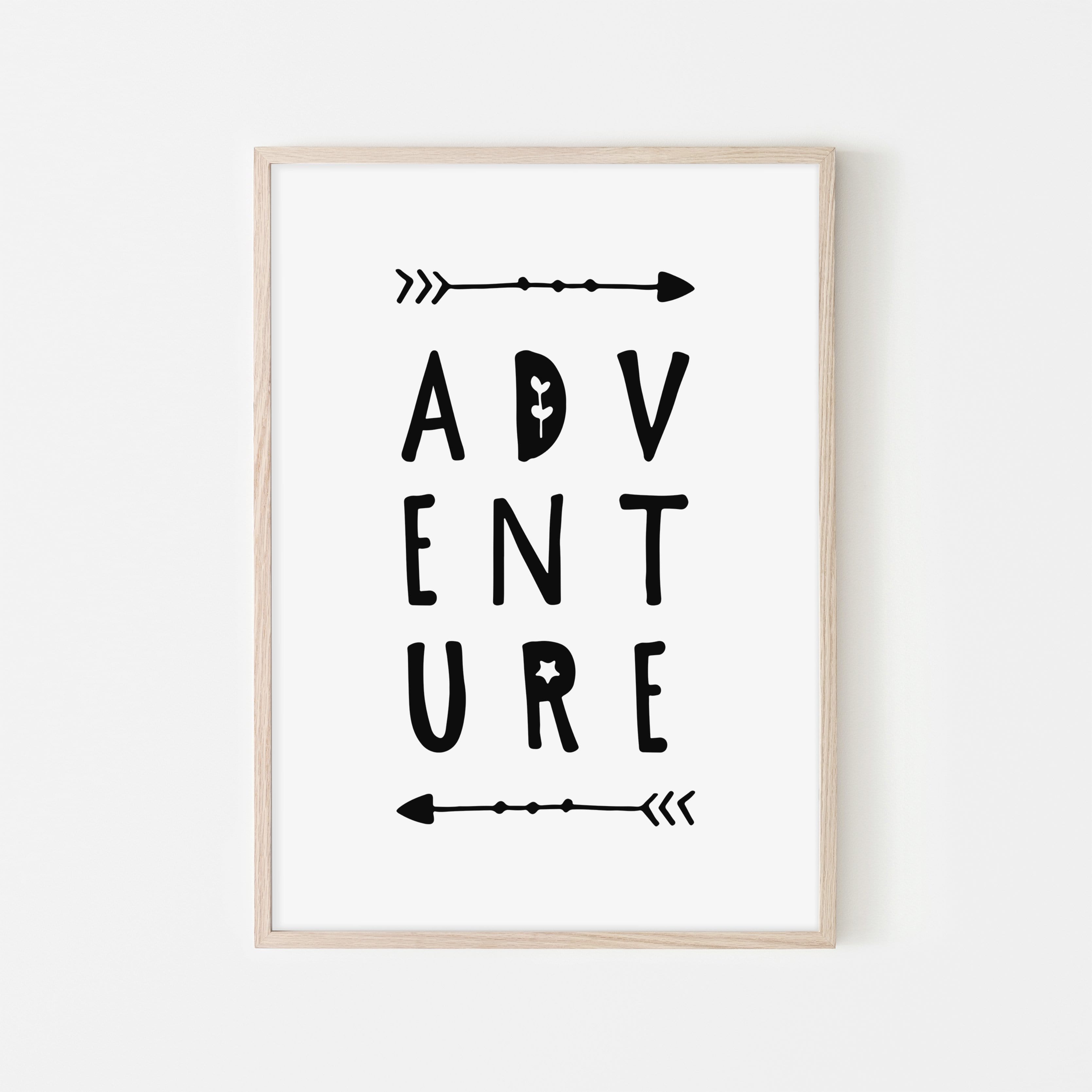Adventure Quote | Framed Print