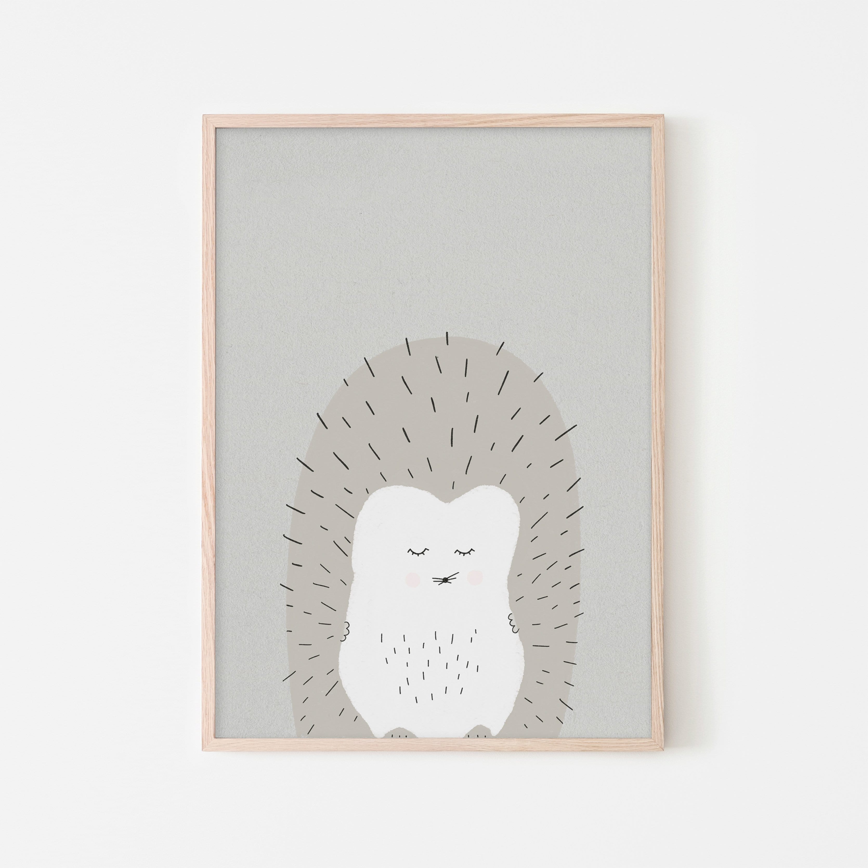 Sleepy Hedgehog | Framed Print