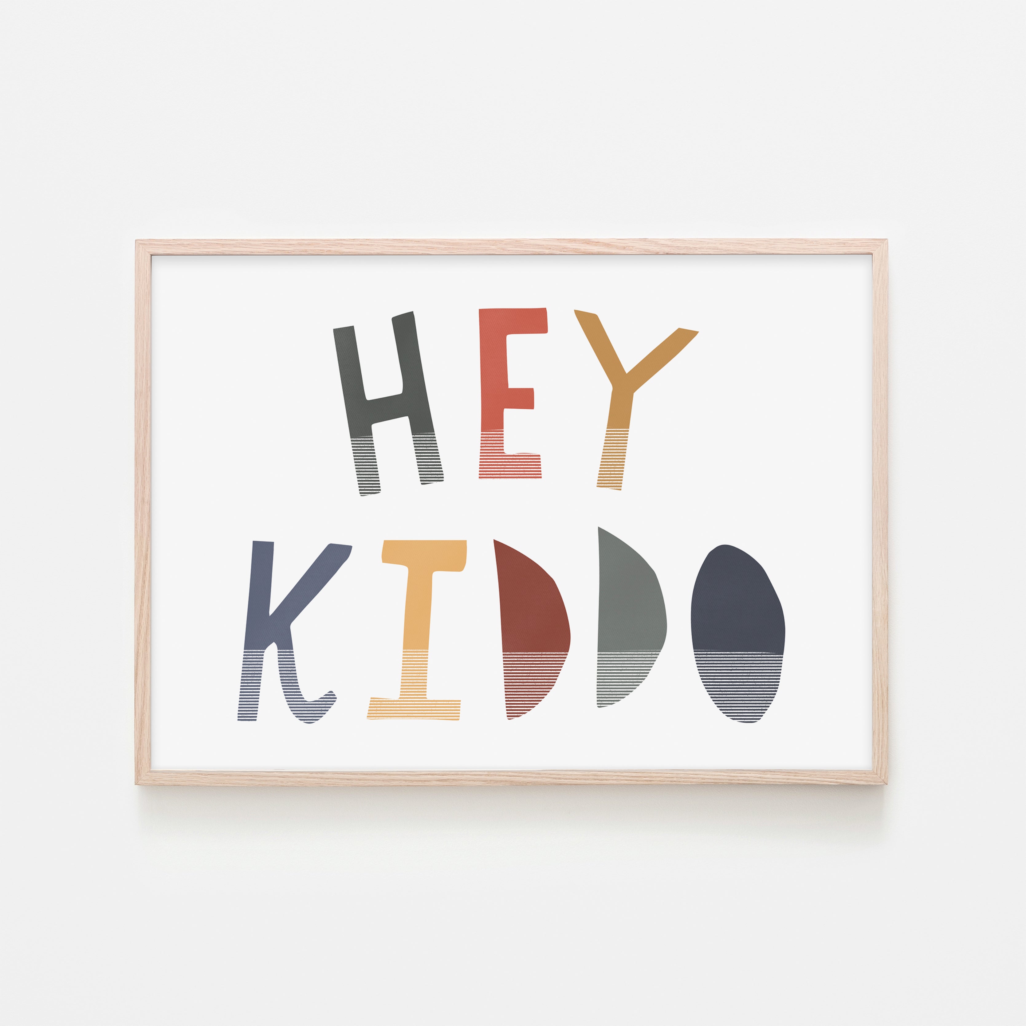 Hey Kiddo - Winter (Landscape) | Framed Print
