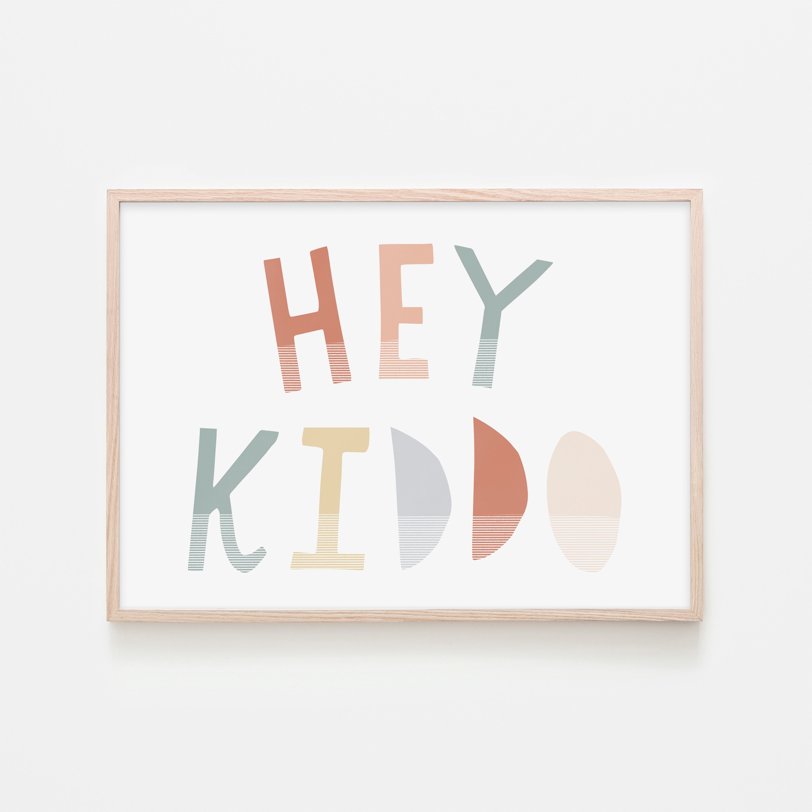 Hey Kiddo - Subtle (Landscape) | Framed Print