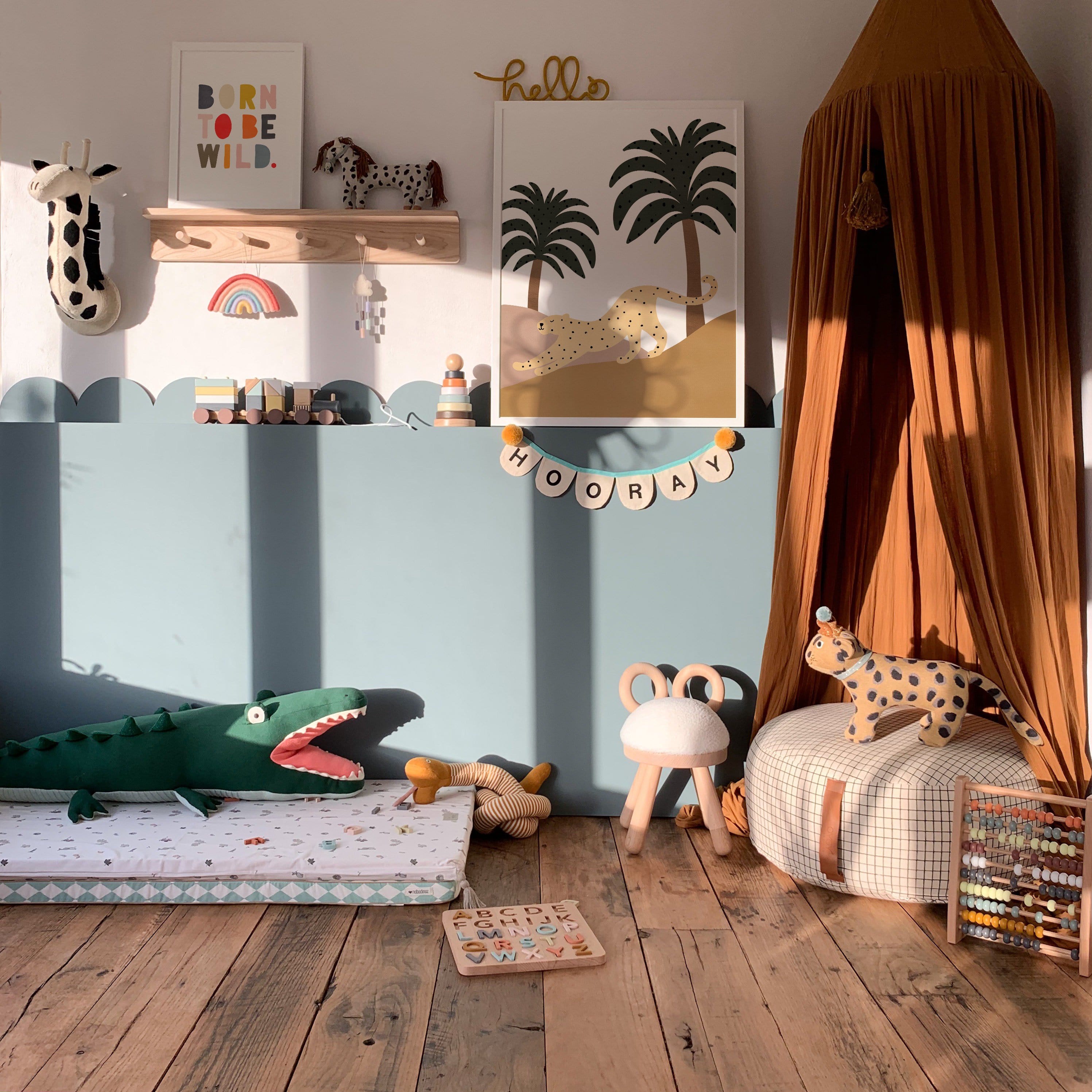 Leopard & Palms | Unframed