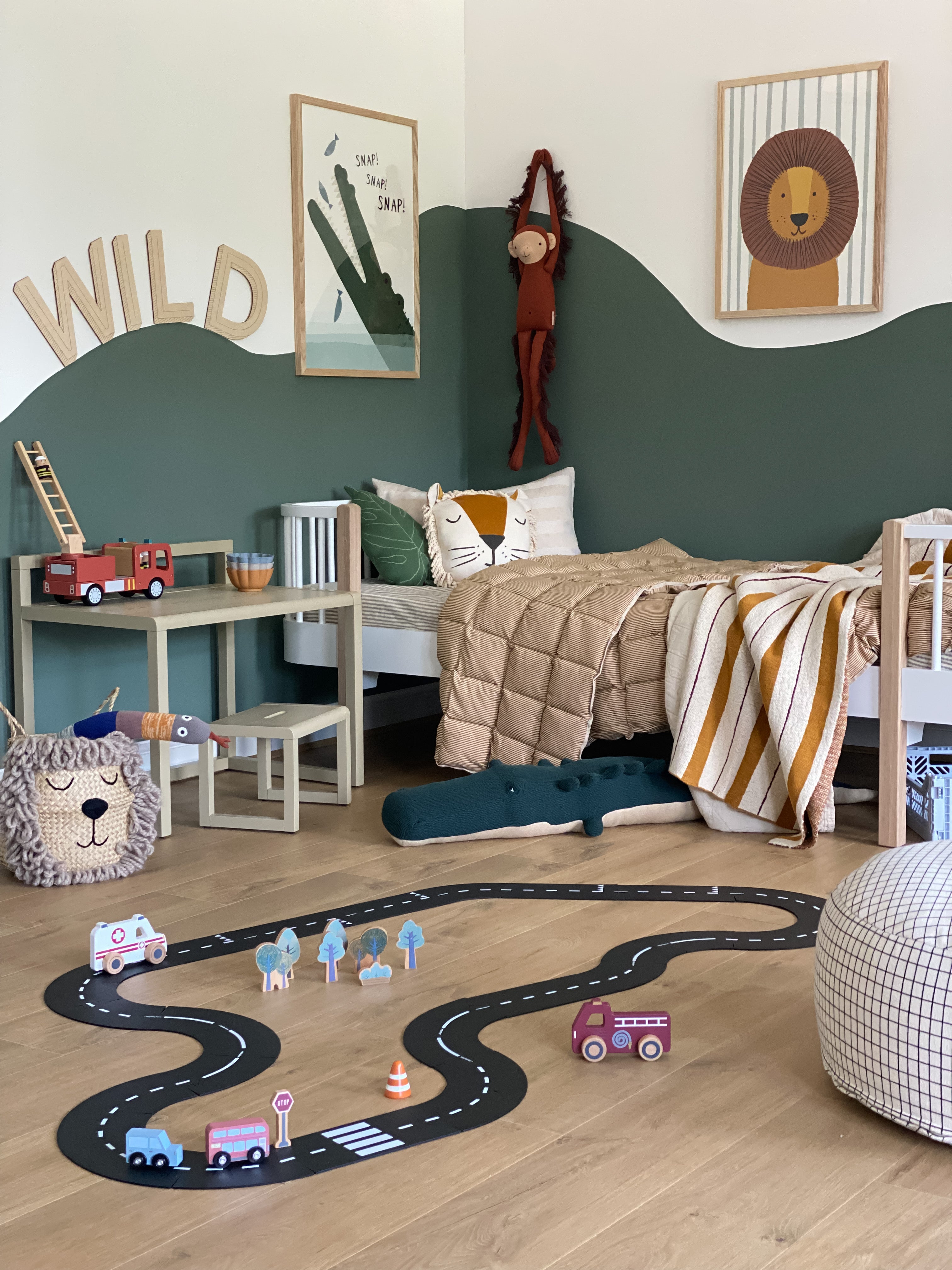 Crocodile & Fish | Framed Print