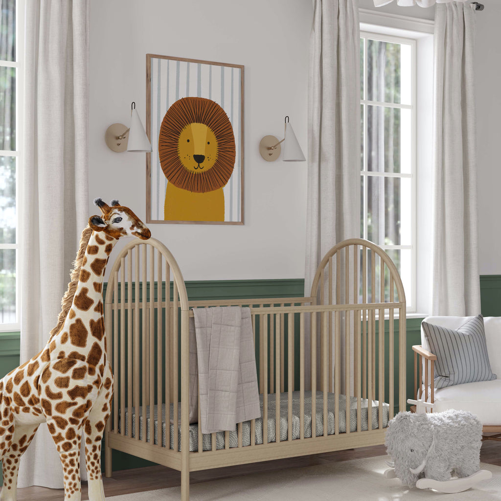 Lion Print with Stripes Nursery Decor Pretty In Print Pretty in