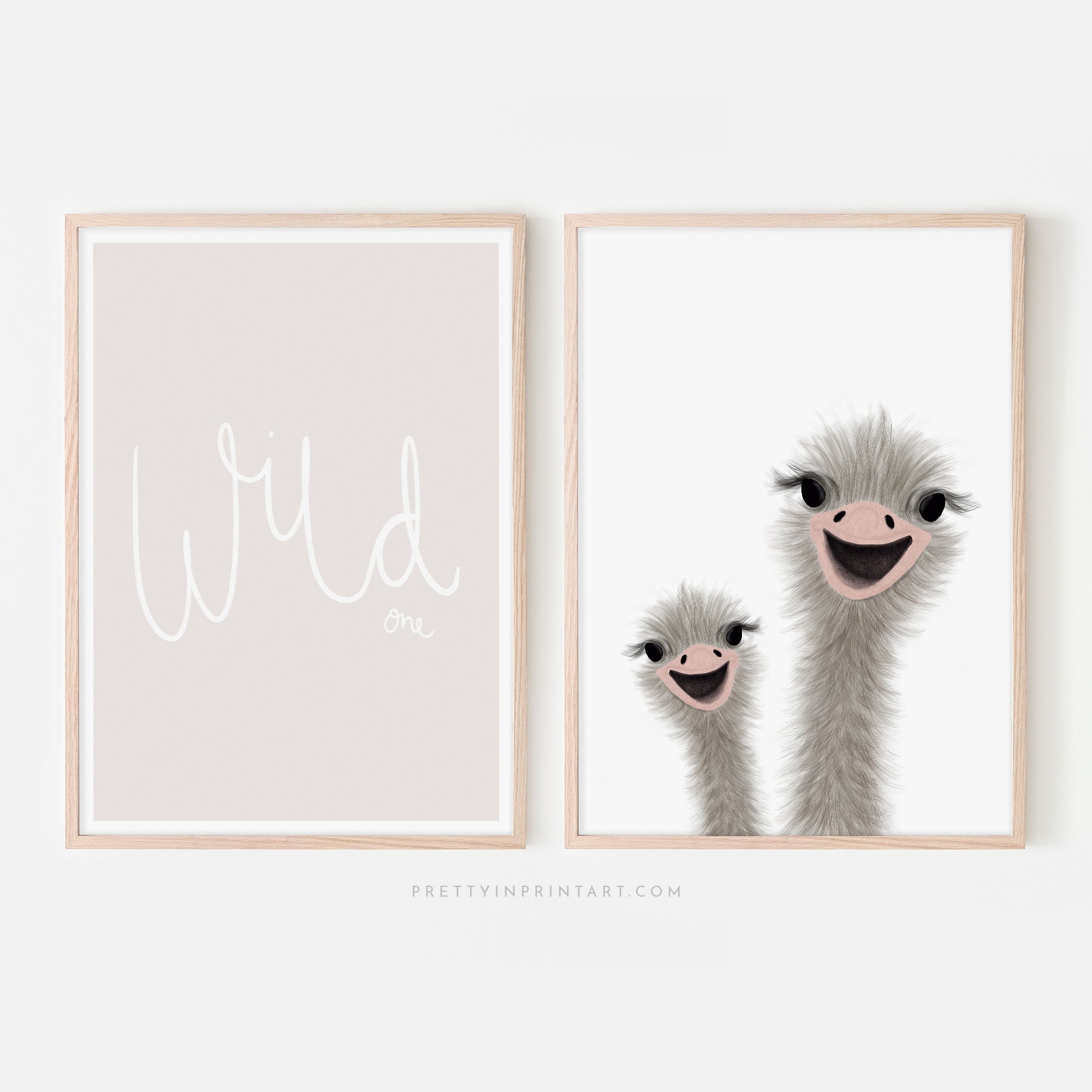 Wild One - Beige / White | Unframed