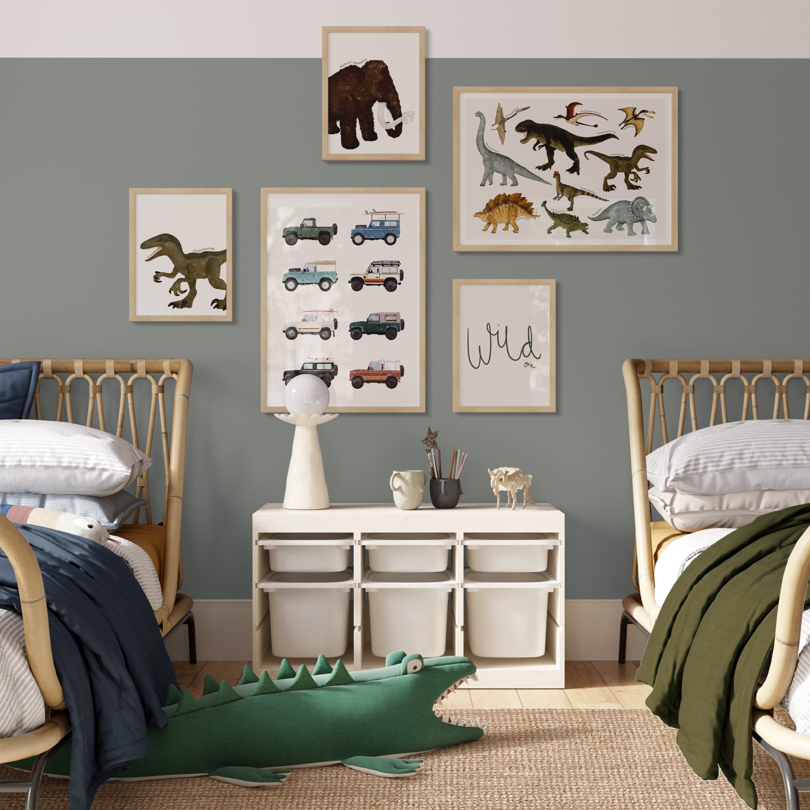 Dinosaur Educational Chart | Framed Print