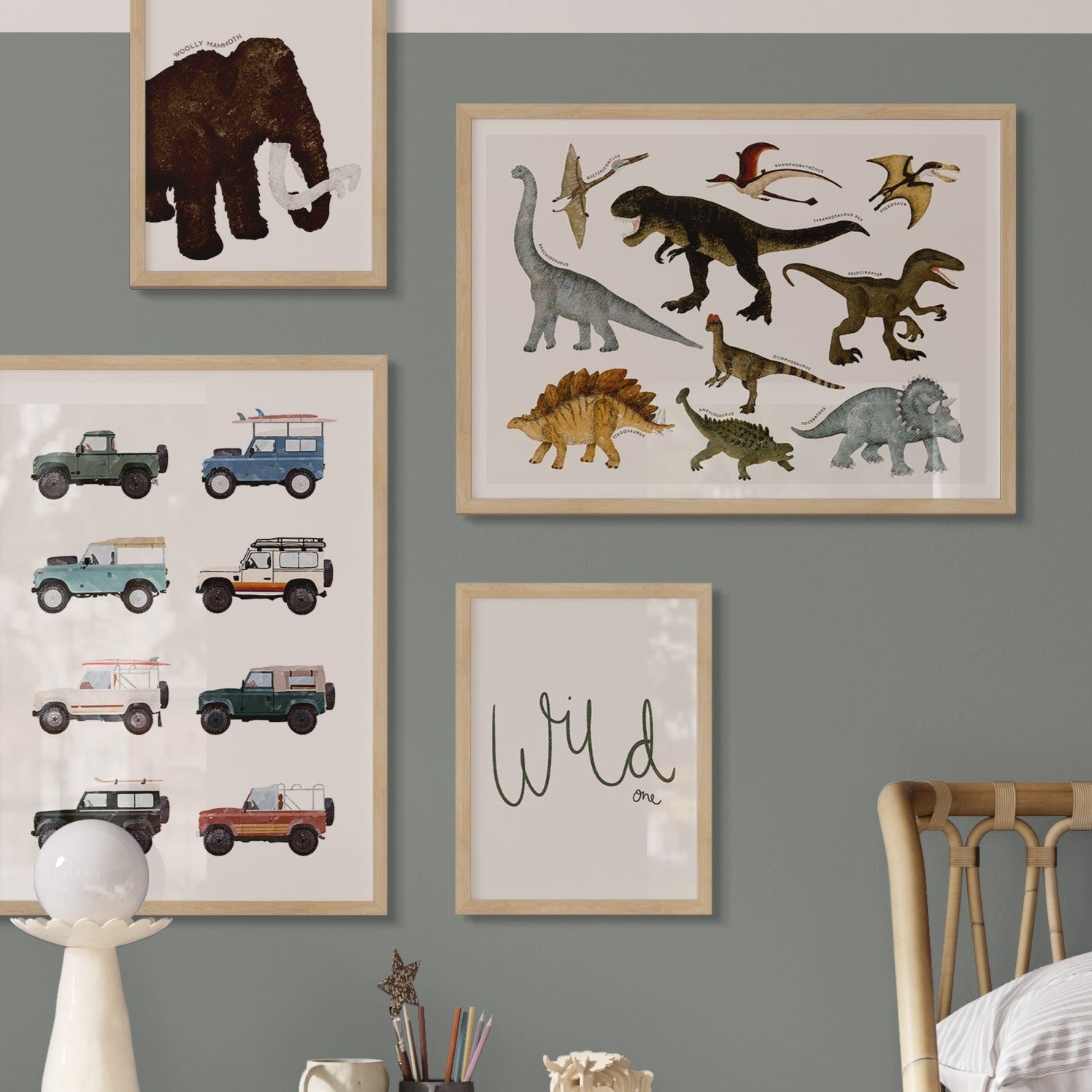 Dinosaur Educational Chart | Framed Print
