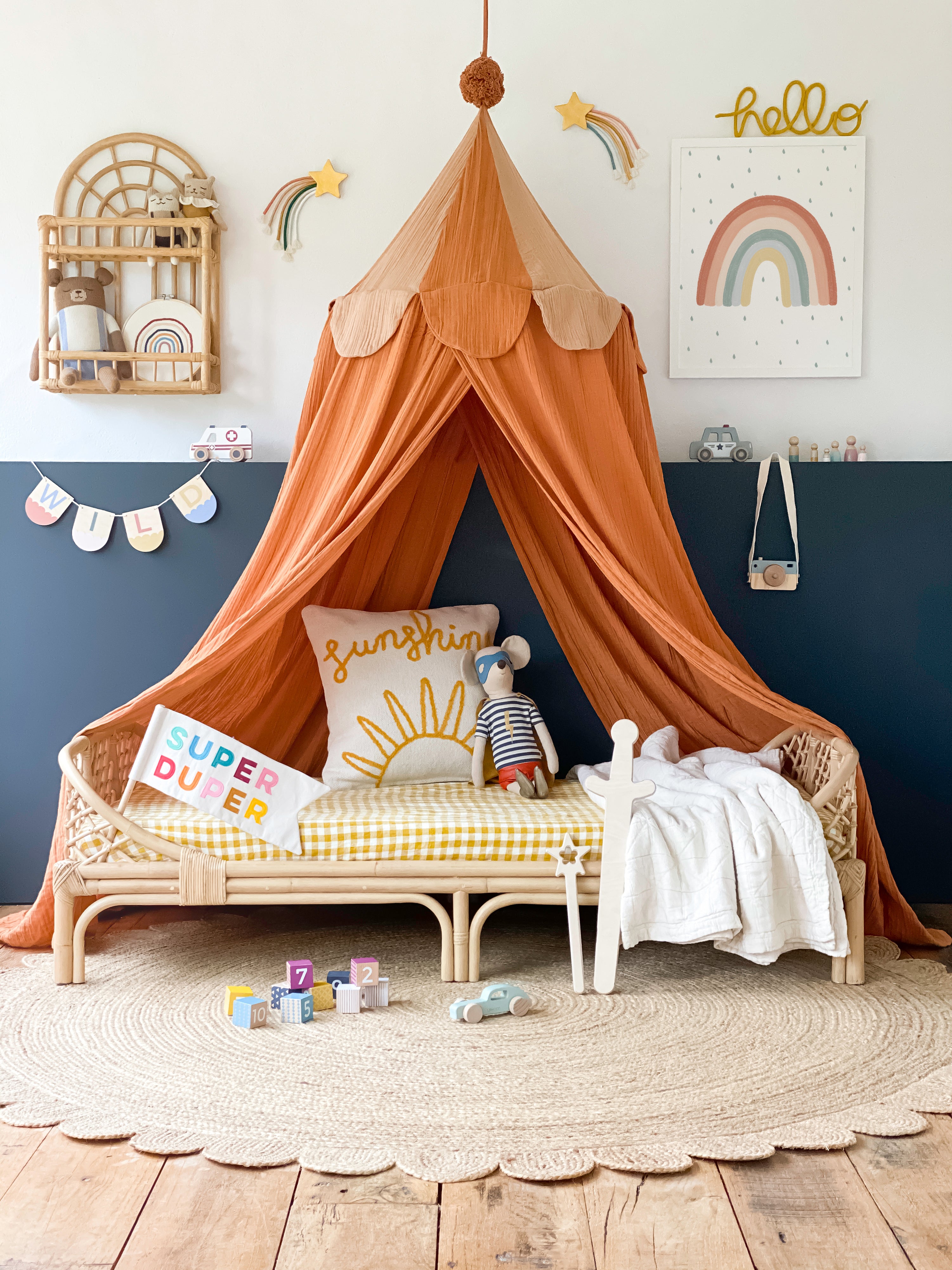 Rainbow Wall Art - Subtle Colours | Framed Print