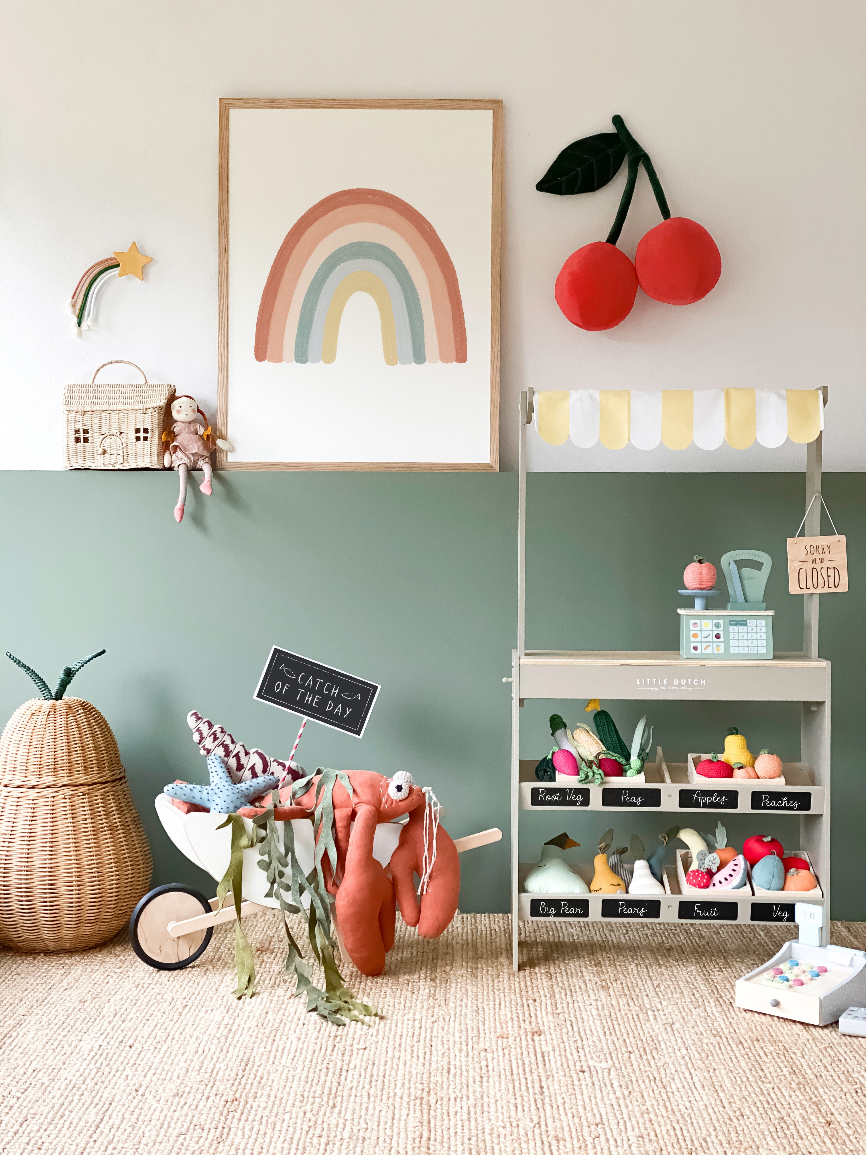 Rainbow Wall Art - Subtle - No Drops | Unframed