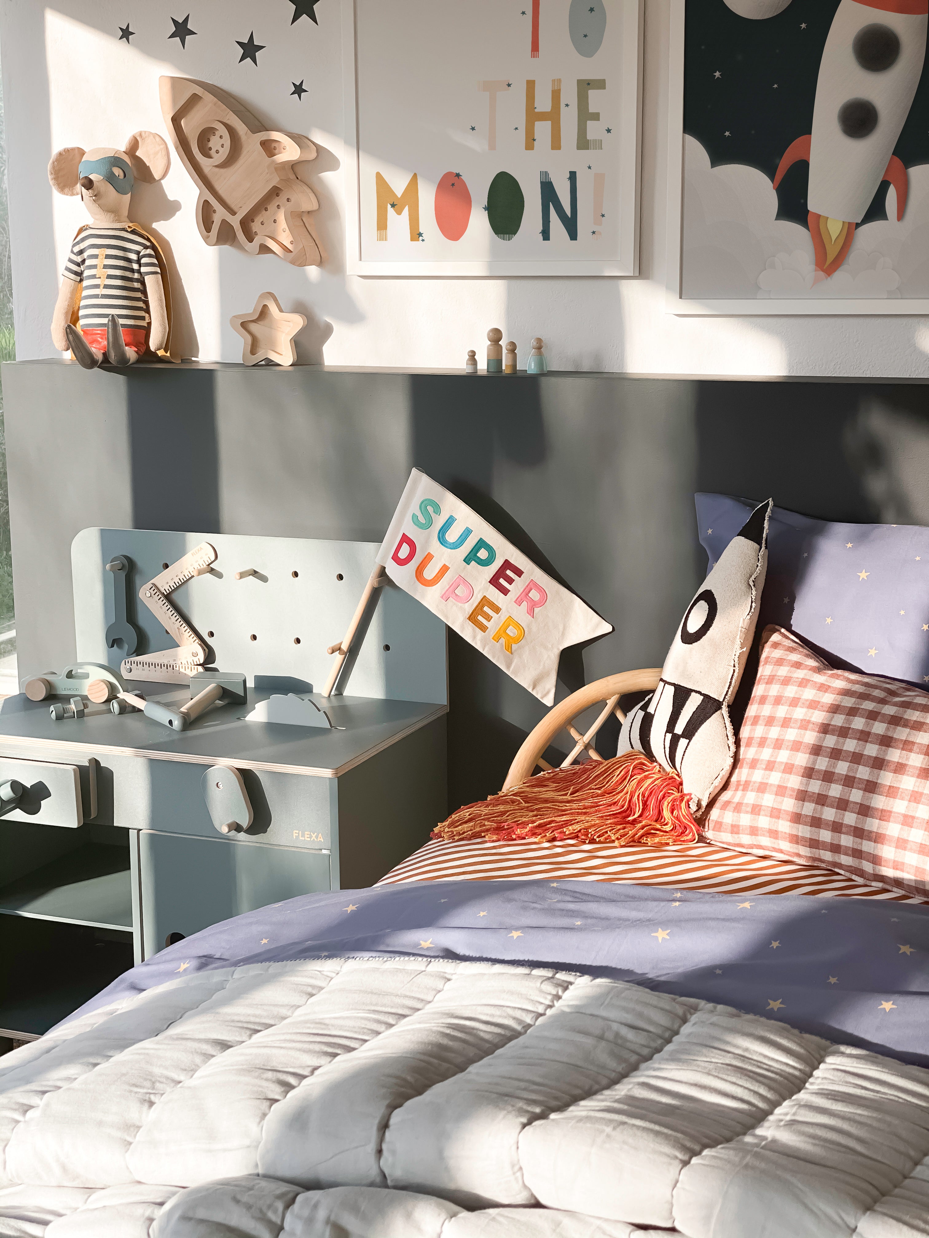 Rocket Space Decor | Framed Print