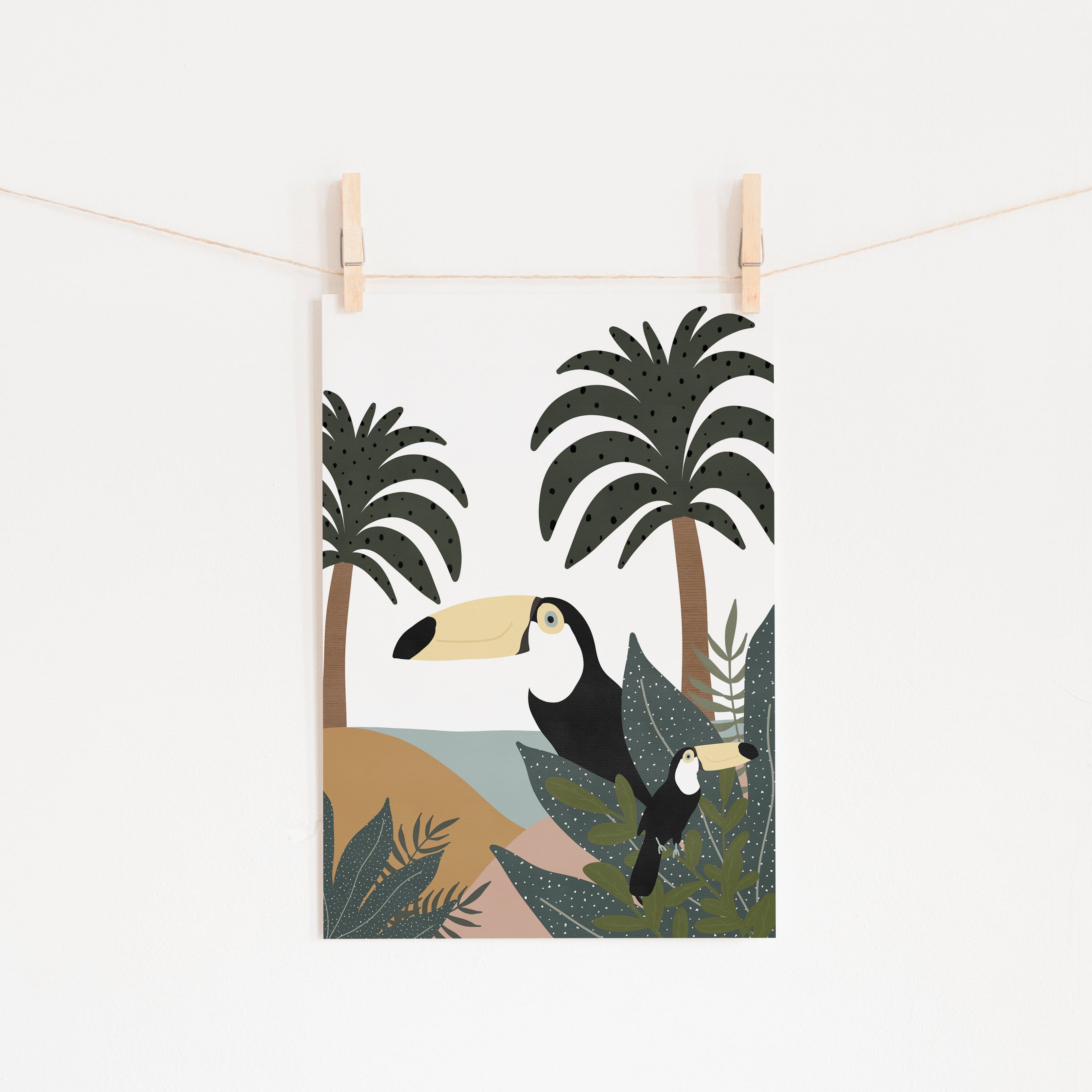 Toucans - Jungle Wall Art |  Unframed