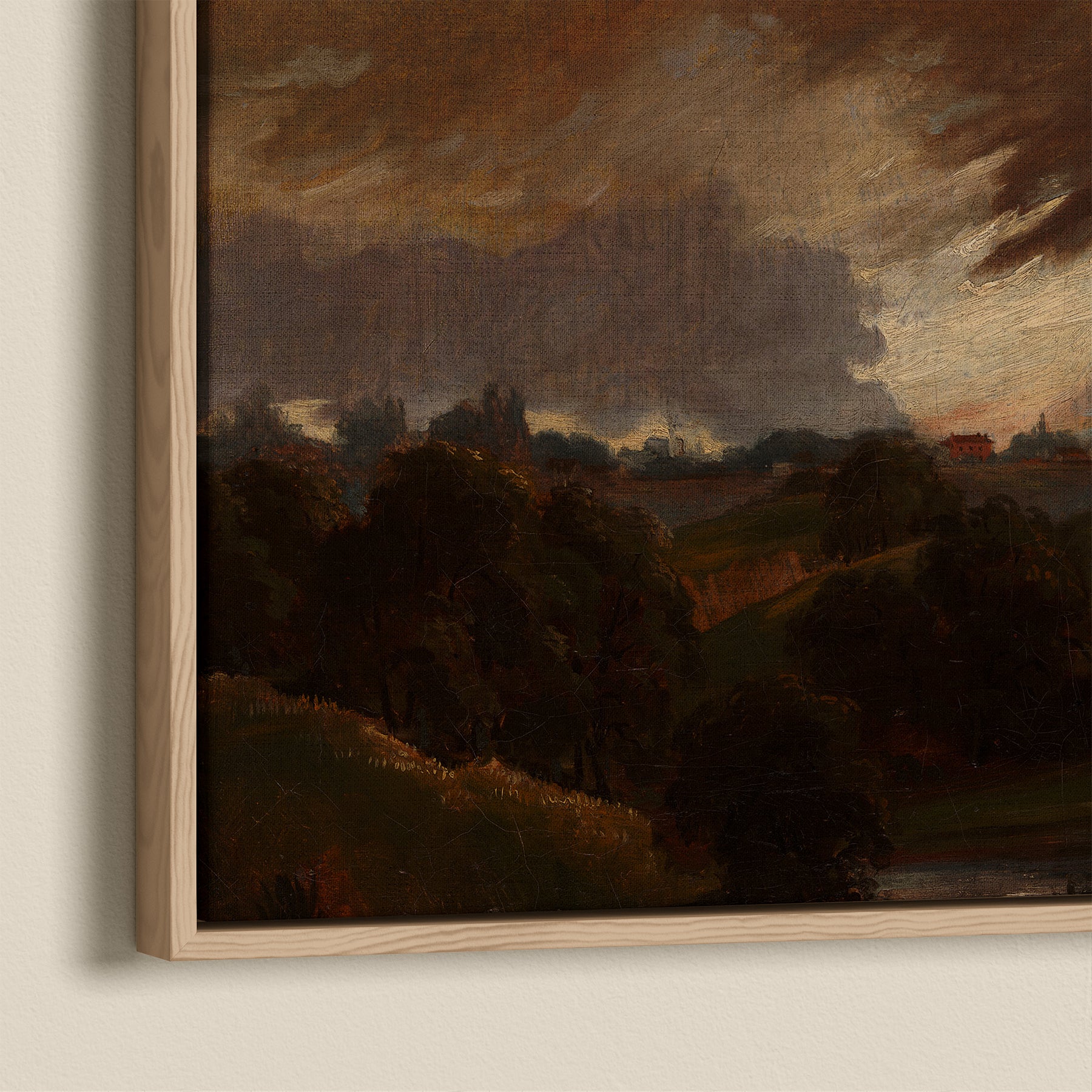 Hampstead Stormy Sky | Framed Canvas