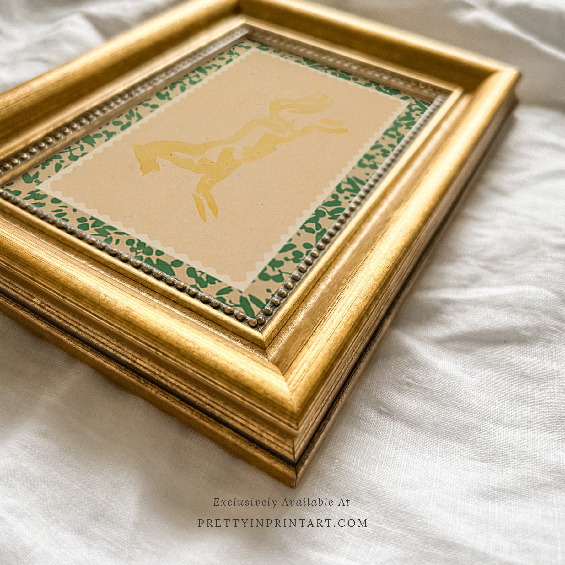 Horse Art (all colours) | Gold Frame