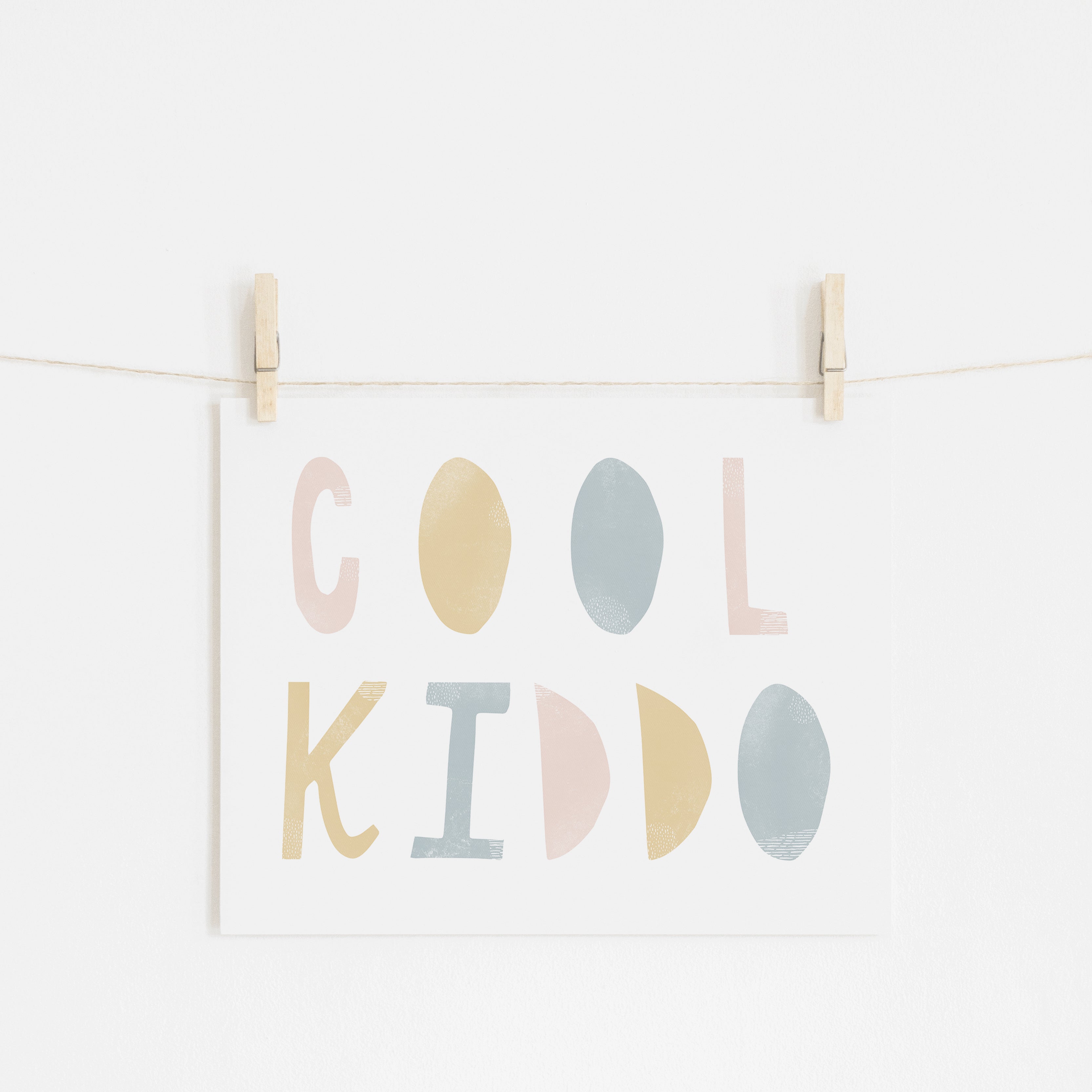 Cool Kiddo - Pink Rainbow | Unframed