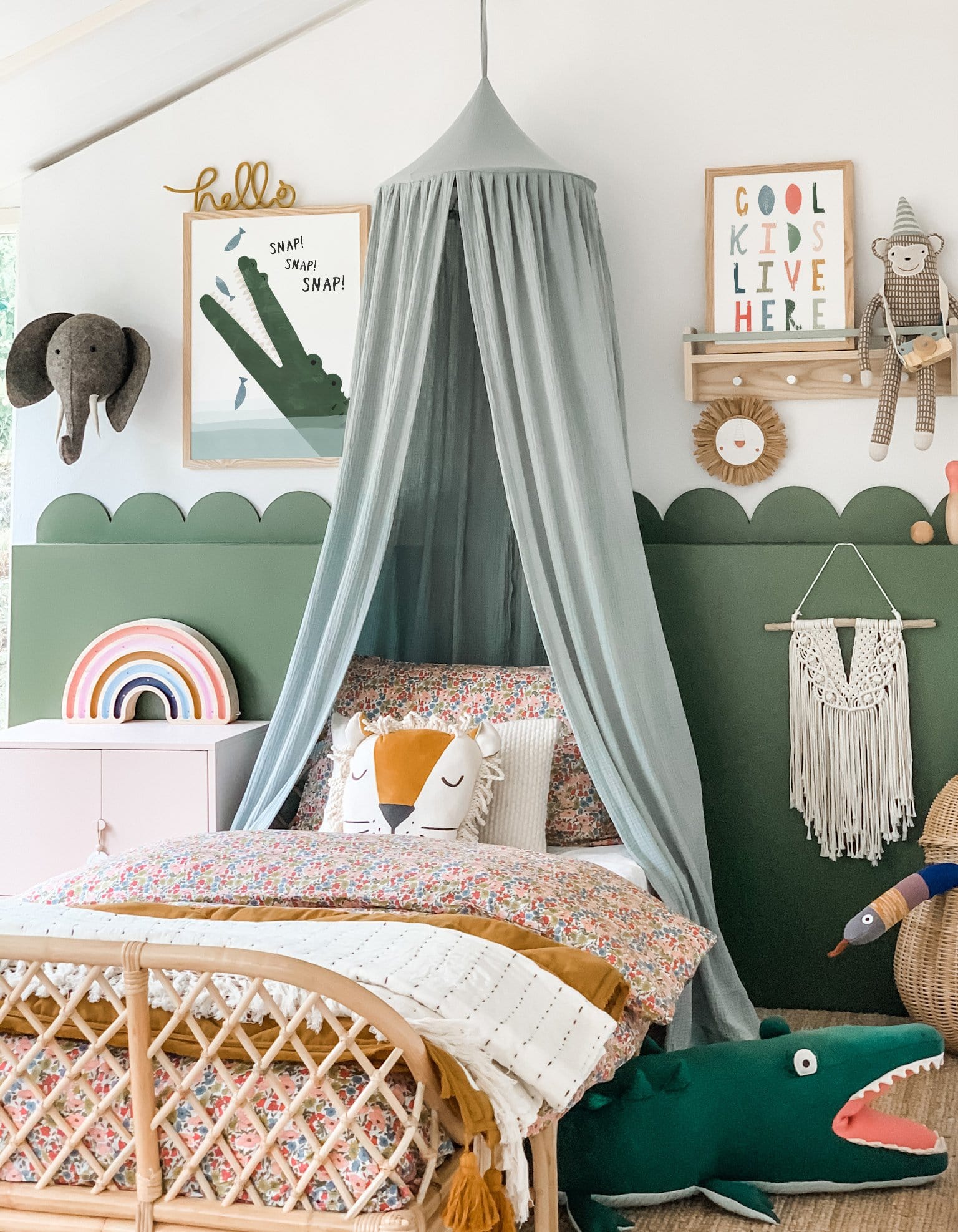 Crocodile & Fish | Unframed