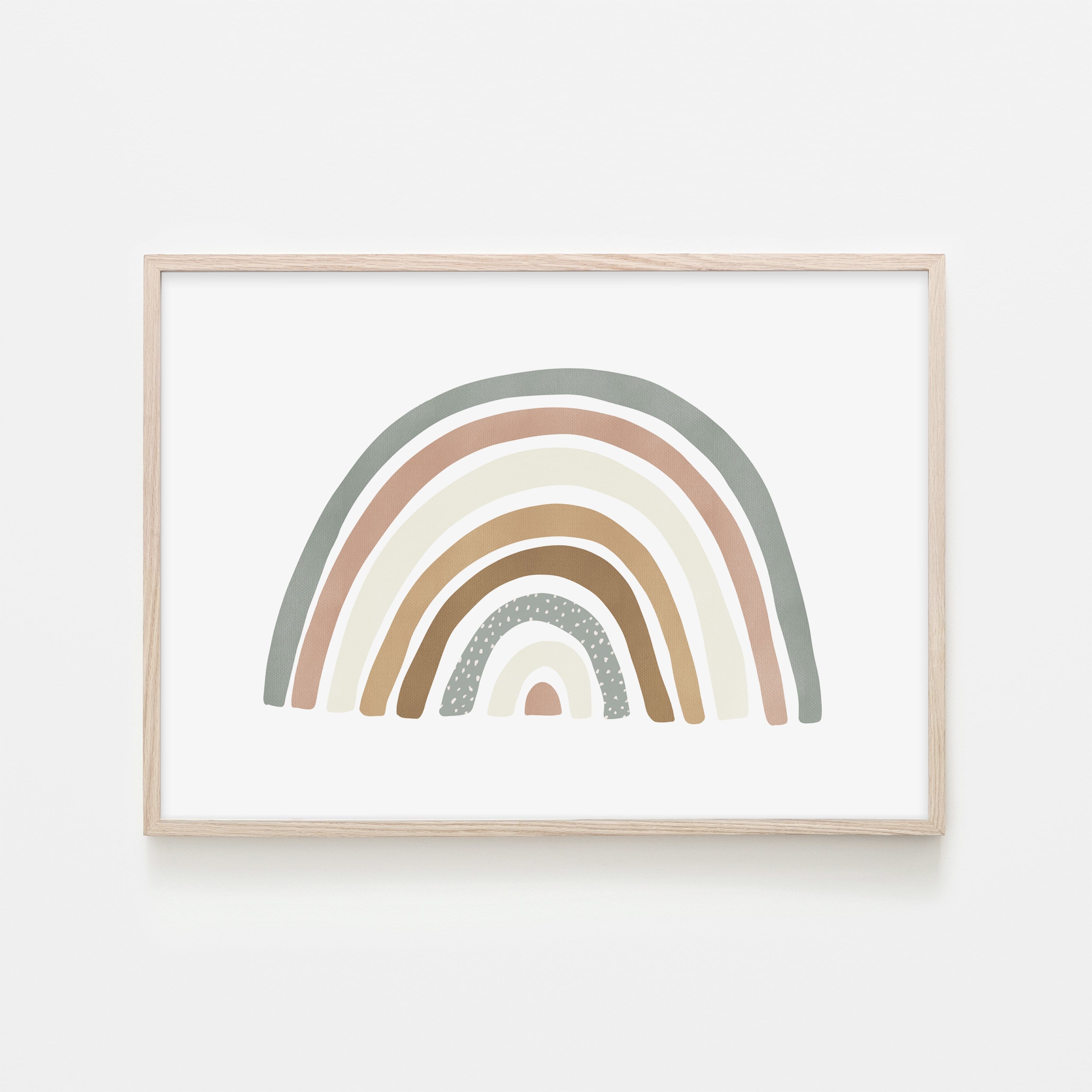Scandi Rainbow - Watermelon | Framed Print