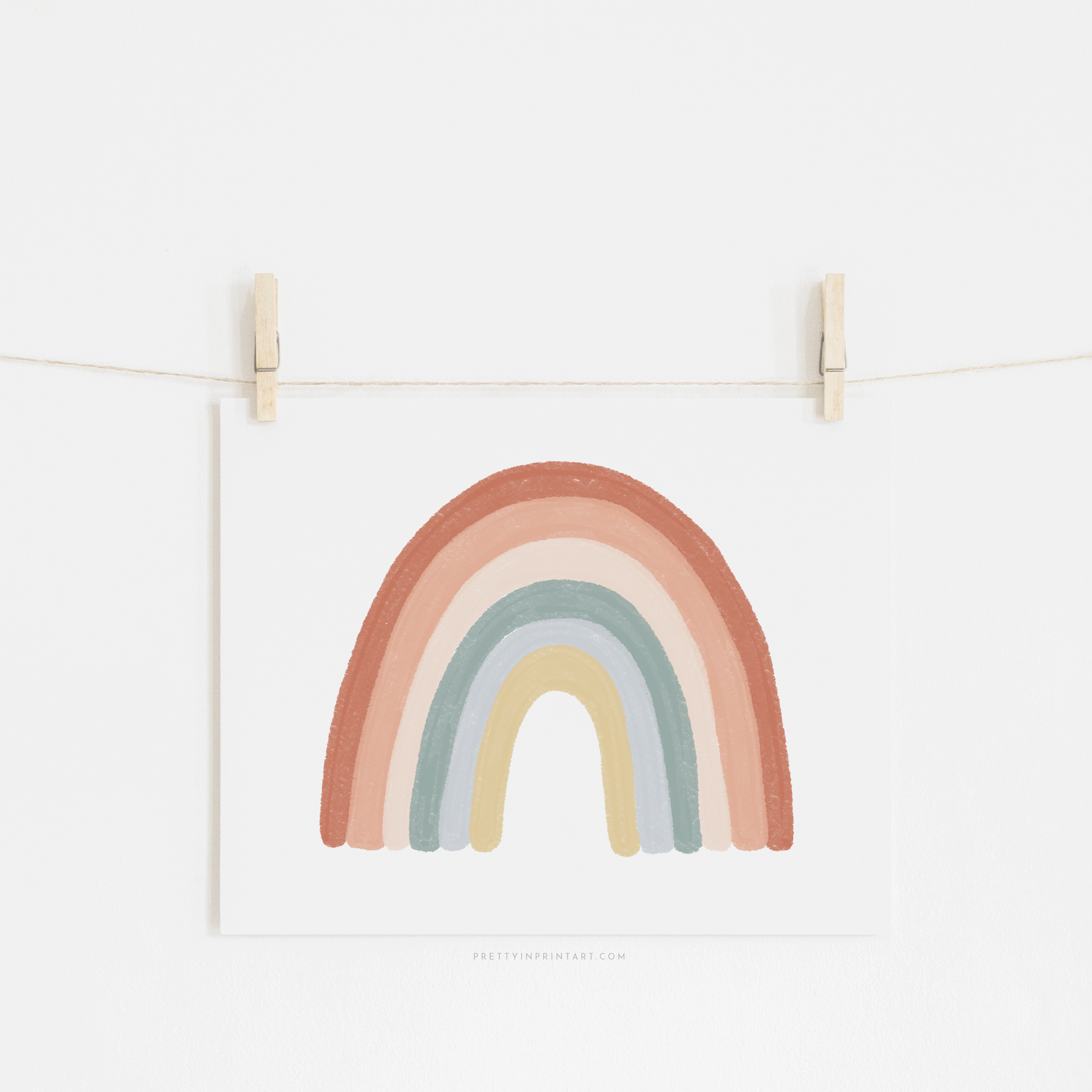 Rainbow Wall Art - Landscape - No Drops | Unframed