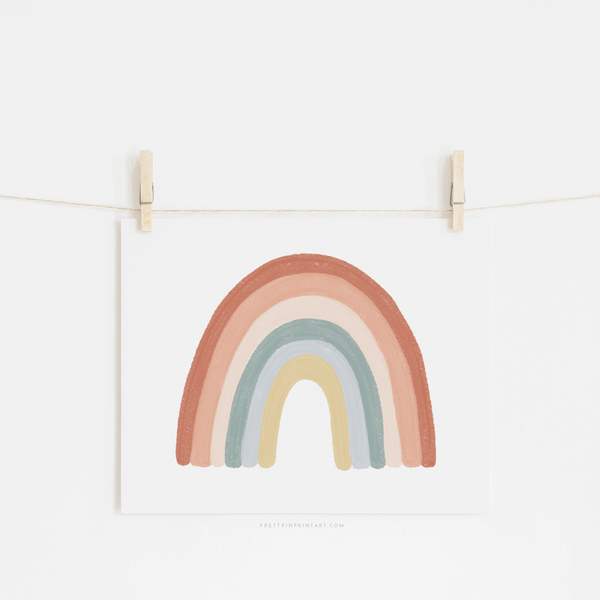 Rainbow Wall Art - Landscape - No Drops |  Unframed