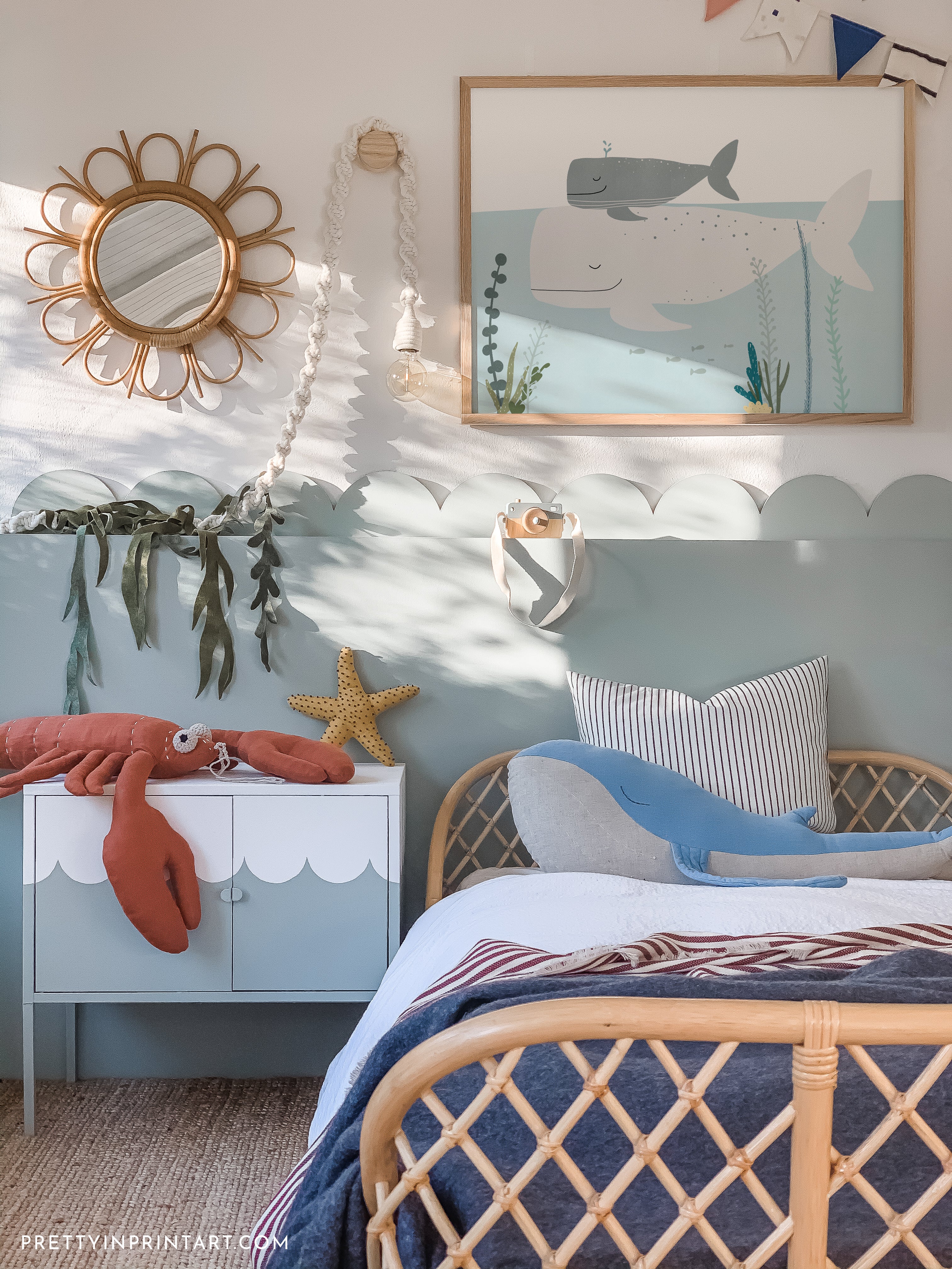 Big Whale, Little Whale | Framed Print