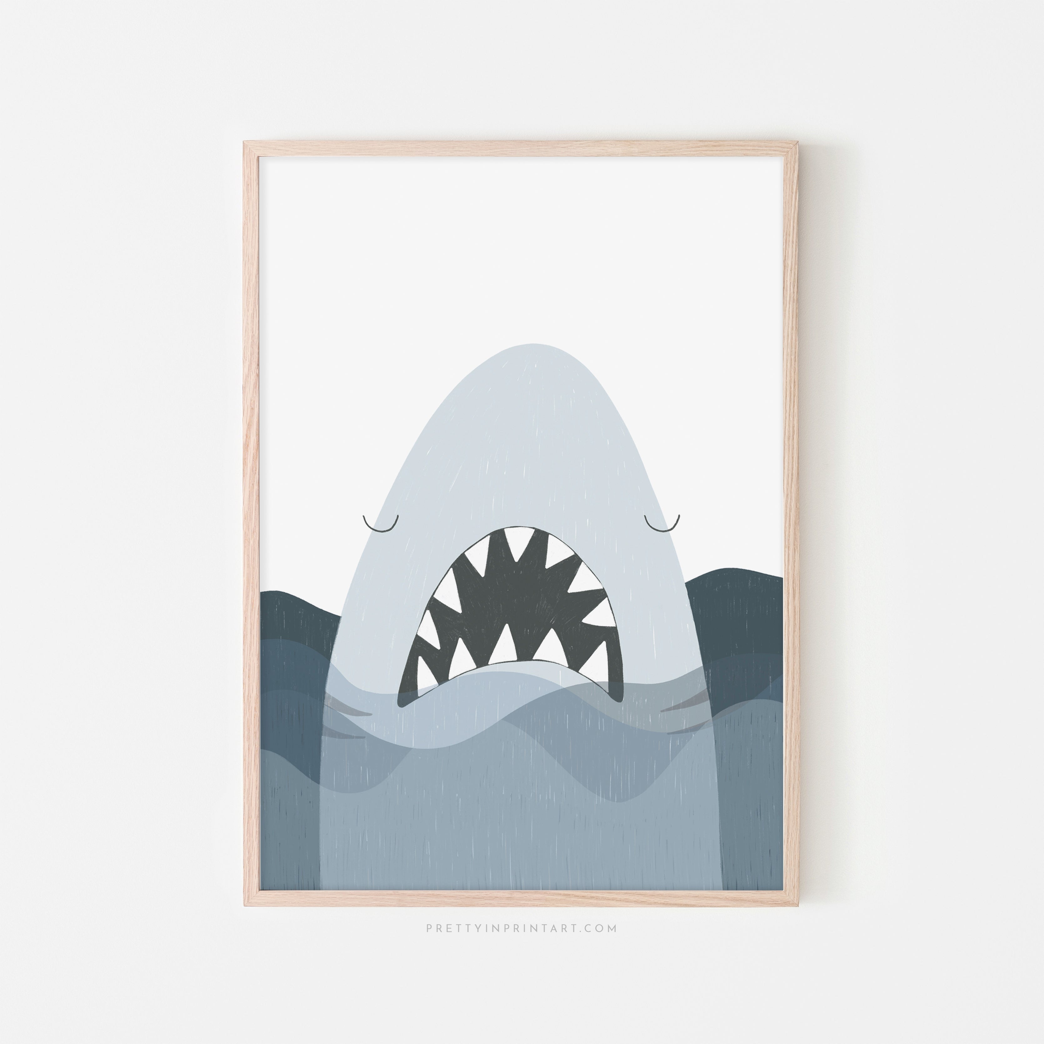 Shark Print - Jaws - No Words | Framed Print