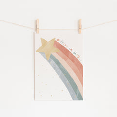 Shooting Star Print - Believe in Magic | Unframed
