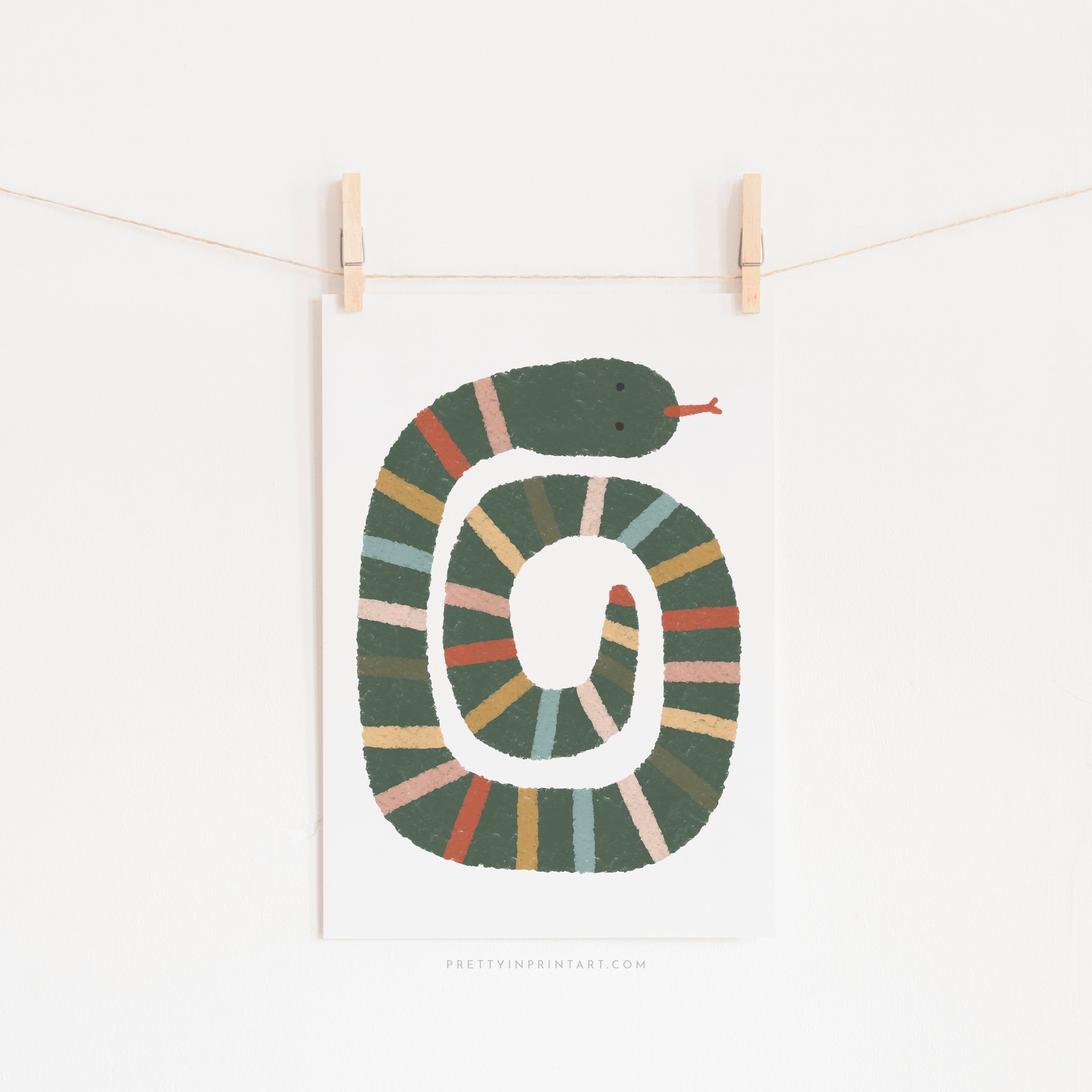 Snake Print - Autumn | Unframed
