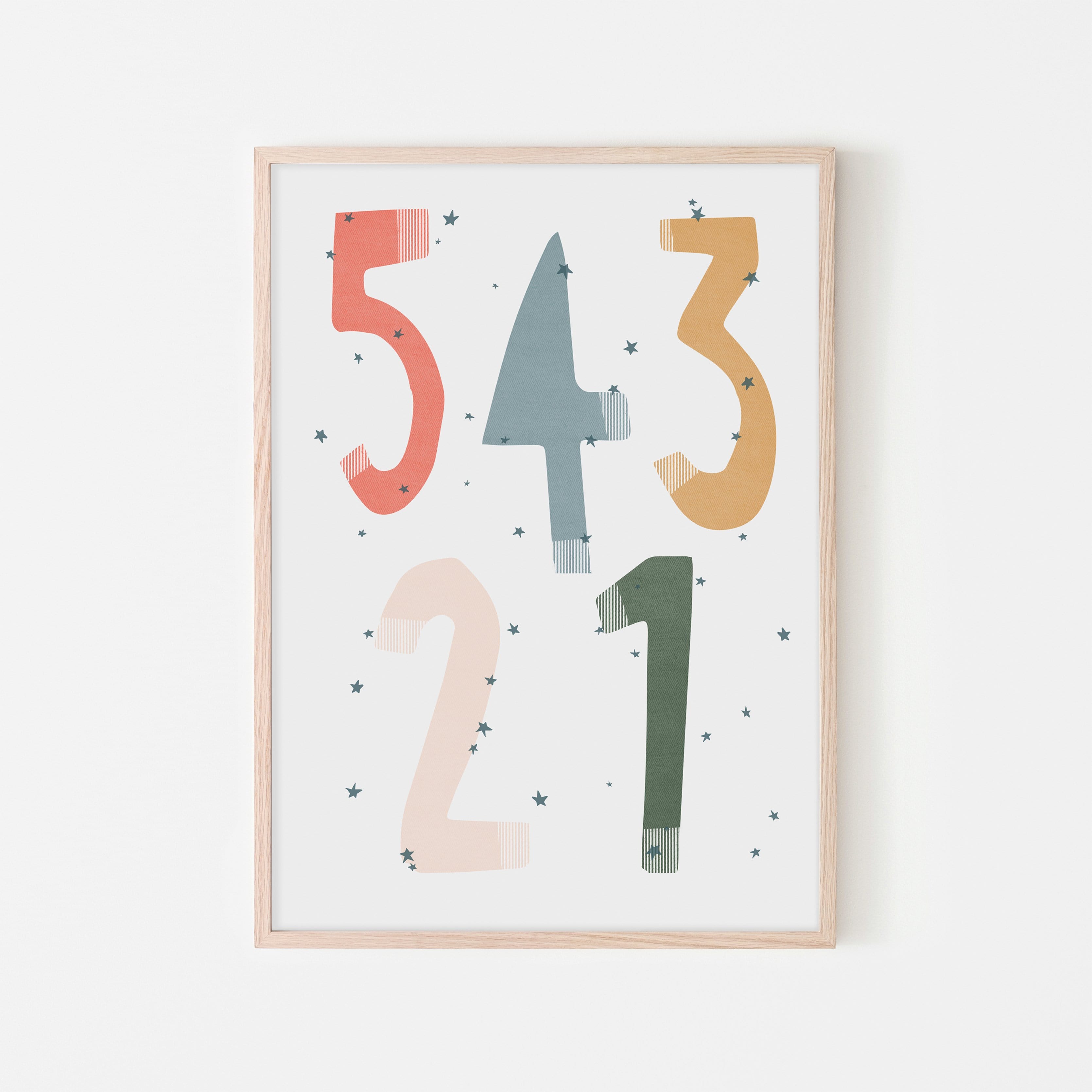 54321 Blast Off - Space Theme | Framed Print