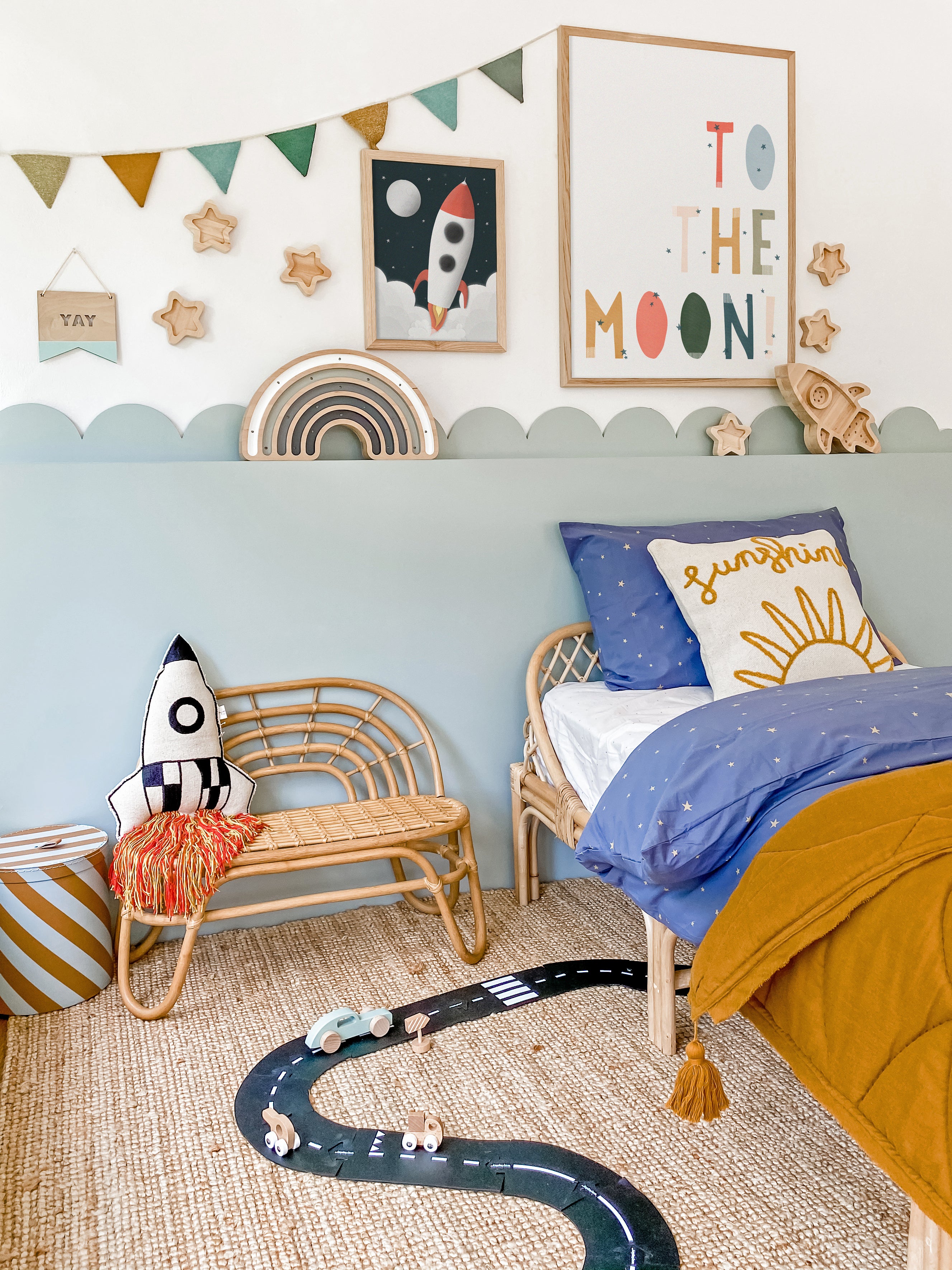 Rocket Space Decor | Unframed