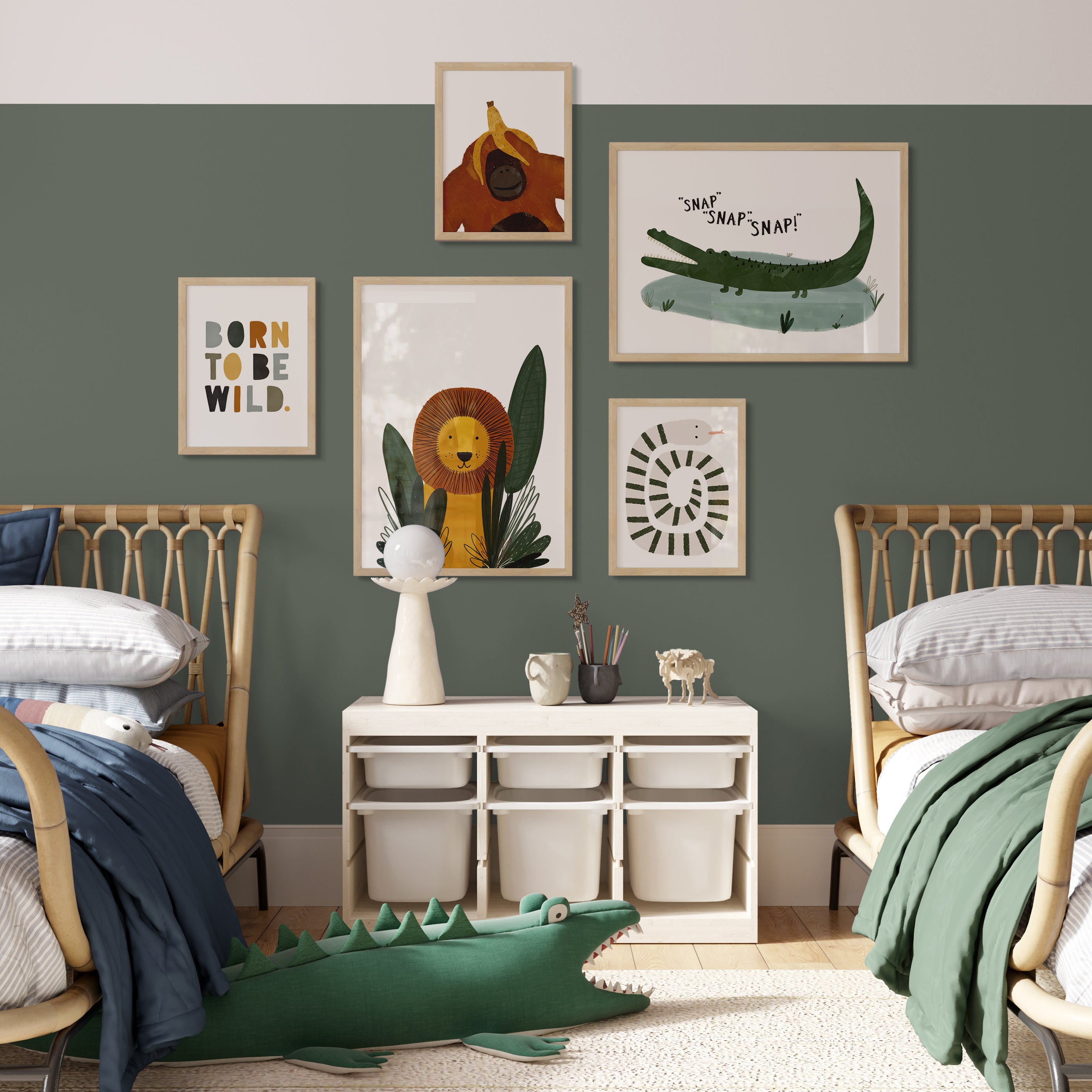 Born To Be Wild Print - Jungle | Framed Print