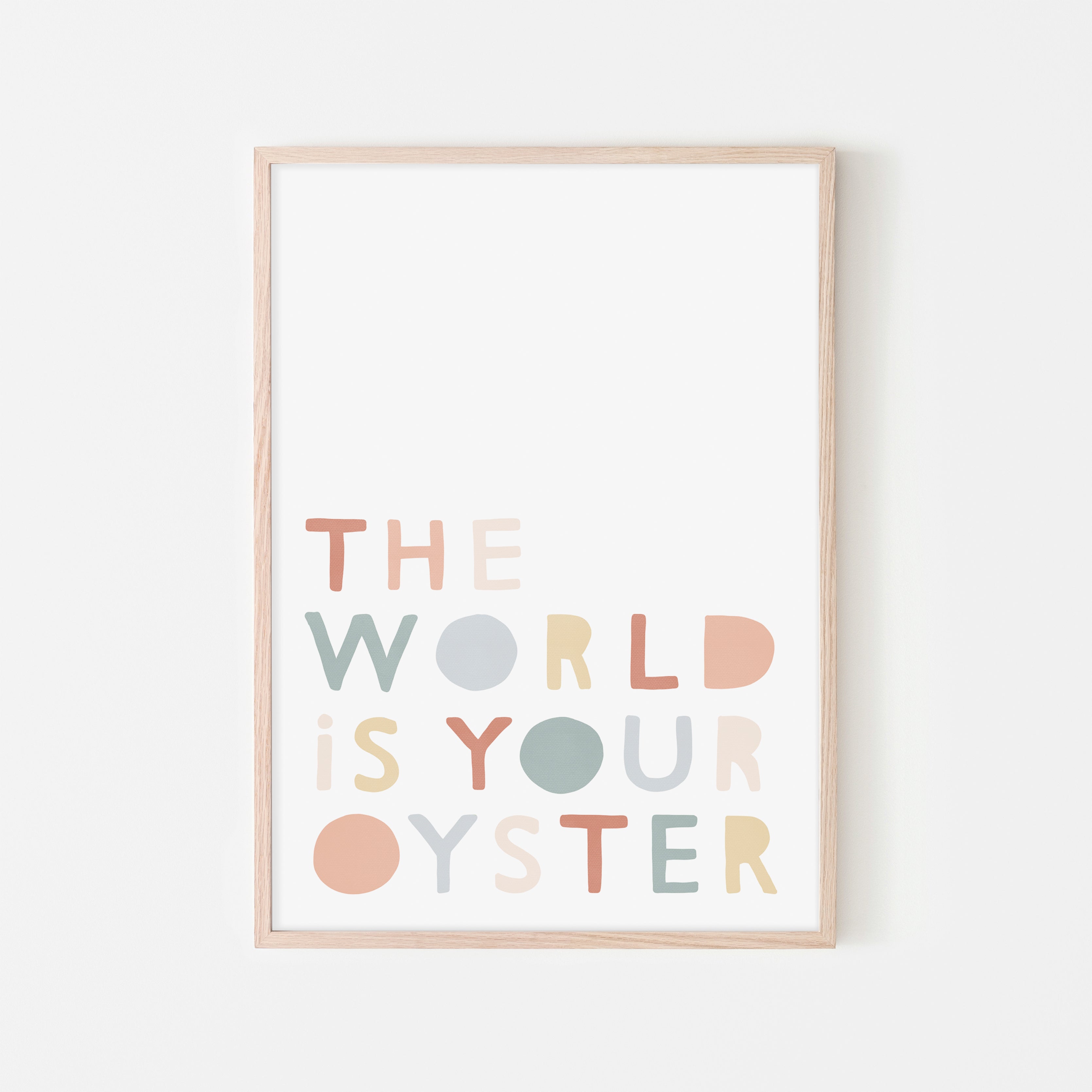 The World is Your Oyster - Subtle | Framed Print