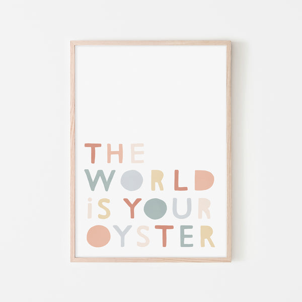 The World is Your Oyster - Subtle |  Framed Print