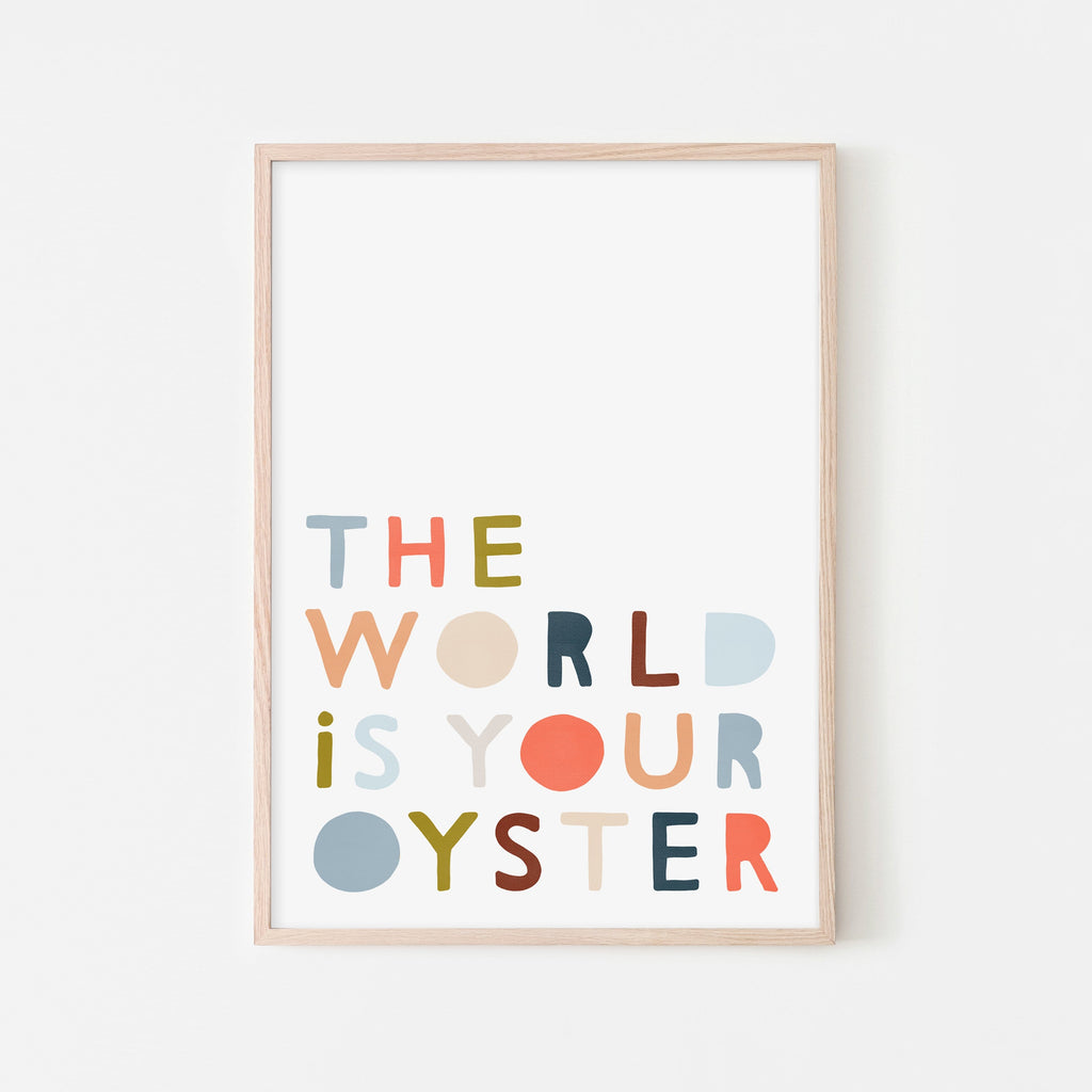 The World Is Your Oyster Nursery Decor Pretty In Print