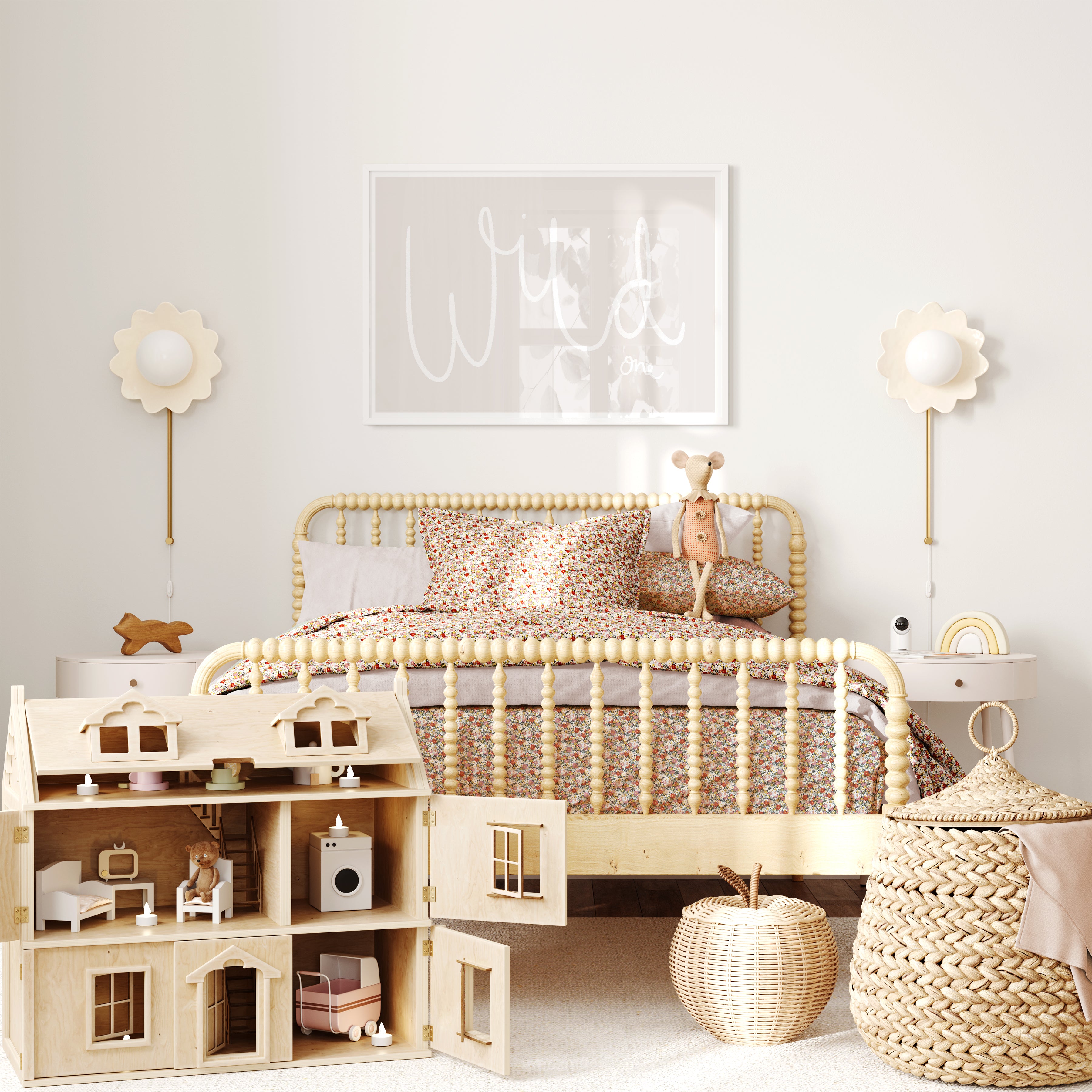 Wild One - Beige / White Landscape | Unframed