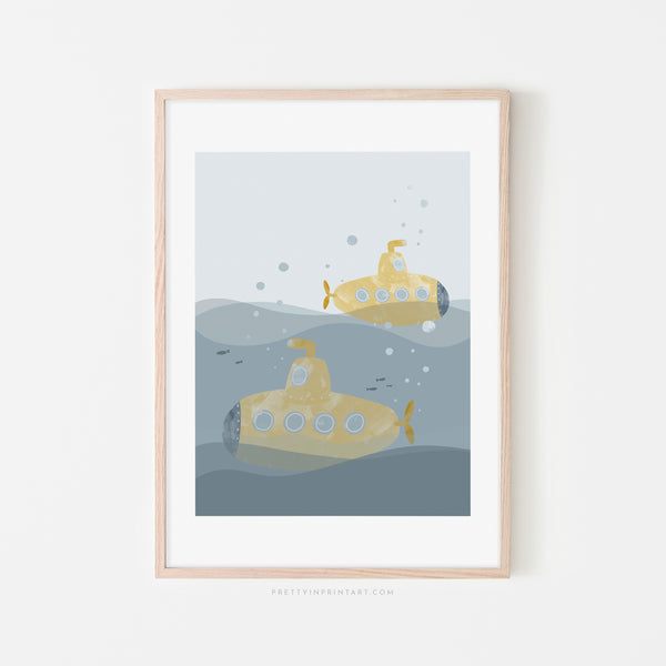 Yellow Submarine Print - Portrait |  Framed Print