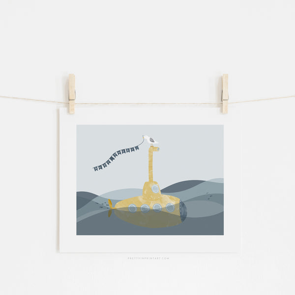 Yellow Submarine Print - Ahoy! |  Unframed
