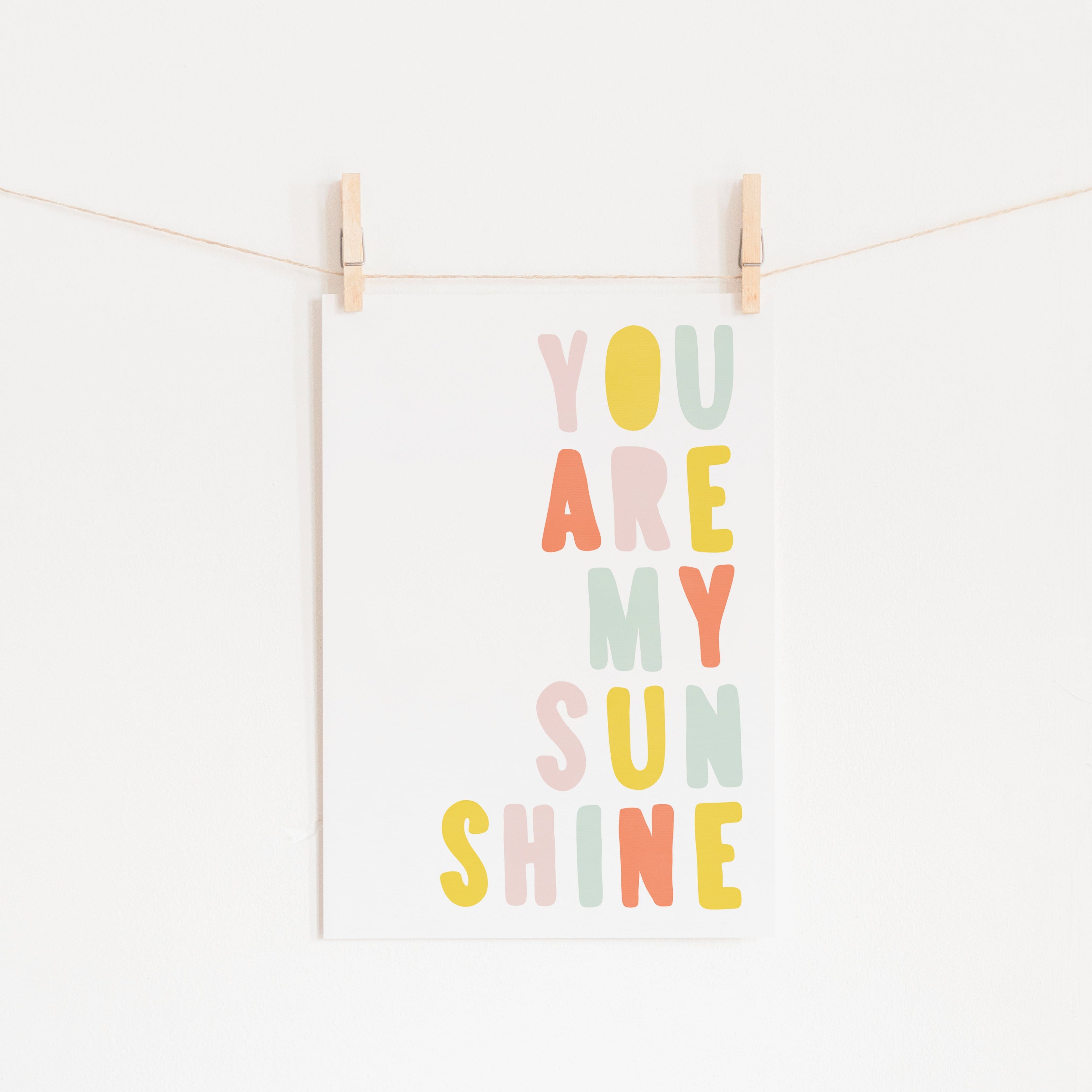 You Are My Sunshine - Pastel Popsicle | Fine Art Print