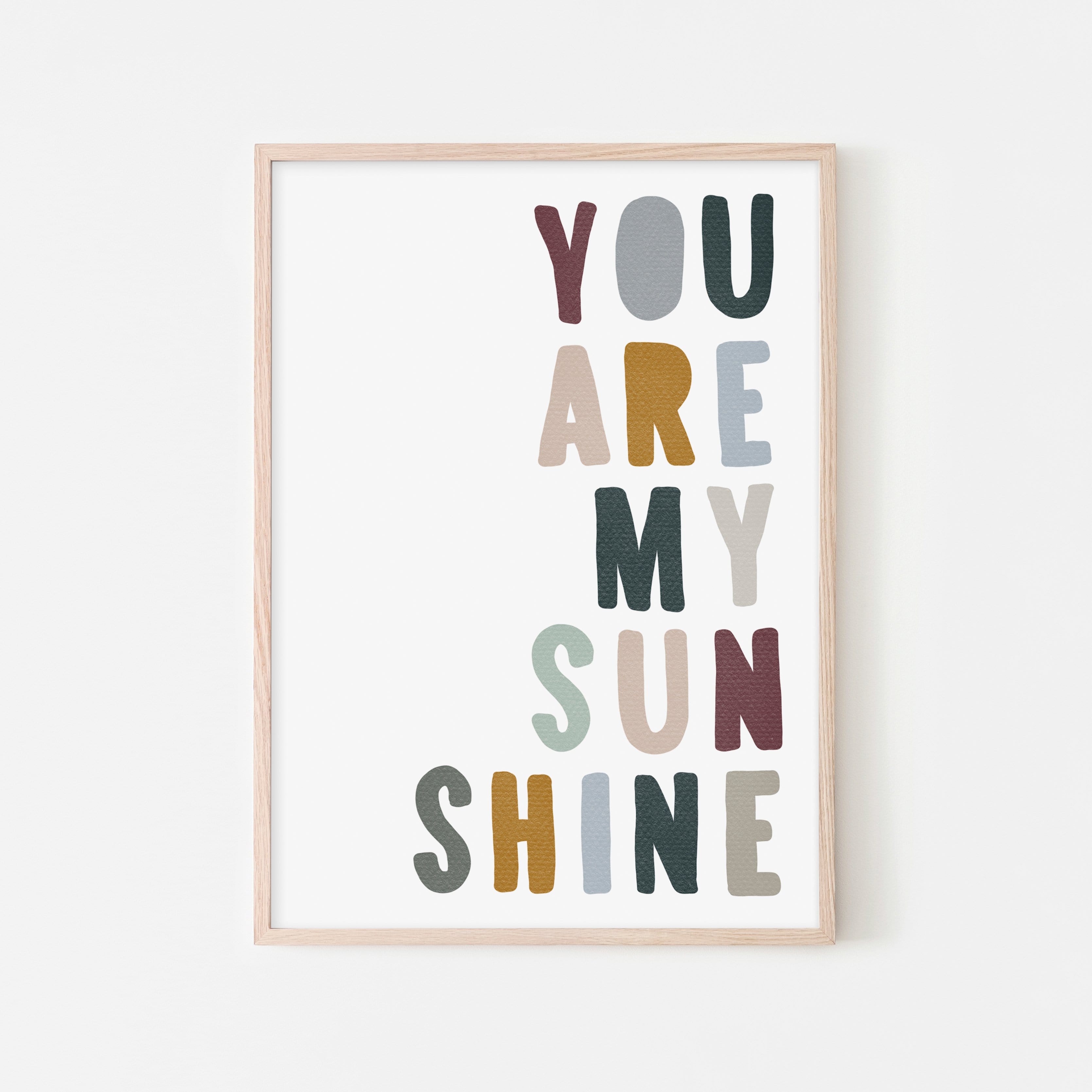 You Are My Sunshine - Woodland | Framed Print