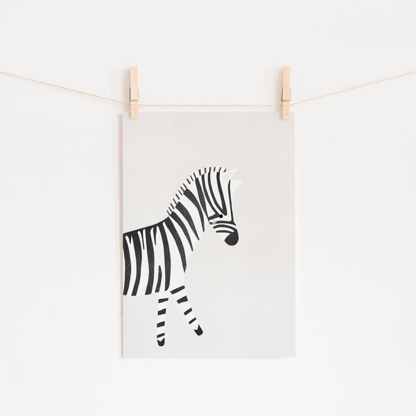Zebra - Nursery Art |  Unframed